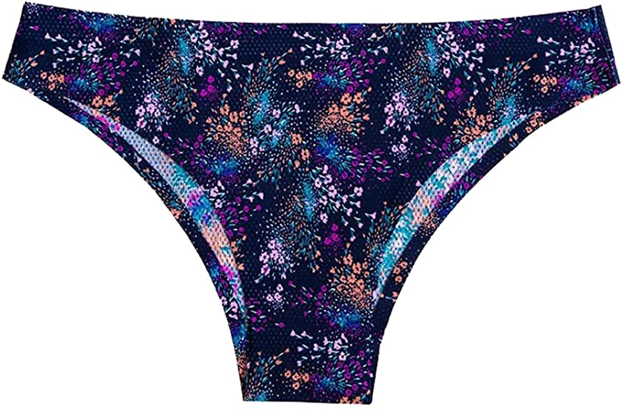 Nightaste Women Seamless No Show Tanga Panties Pack of 6Pcs Half Back Coverage Cheeky Bikini Thong Underwear Apparel & Accessories > Clothing > Underwear & Socks > Underwear Nightaste