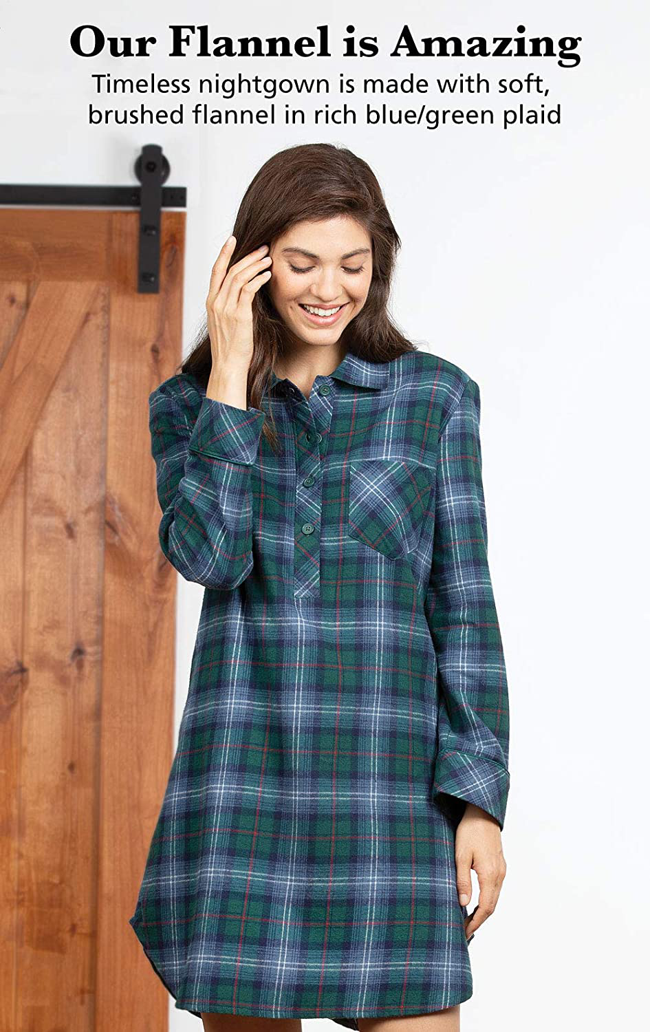 Pajamagram Women'S Sleep Shirt Plaid - Sleepshirt Womens Apparel & Accessories > Clothing > Sleepwear & Loungewear > Nightgowns Kylie Max