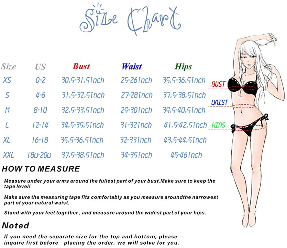 SHEKINI Womens Bathing Suits Push Up Halter Bandage Bikini Floral Printing Swim Bottoms Two Piece Swimsuits Apparel & Accessories > Clothing > Swimwear SHEKINI