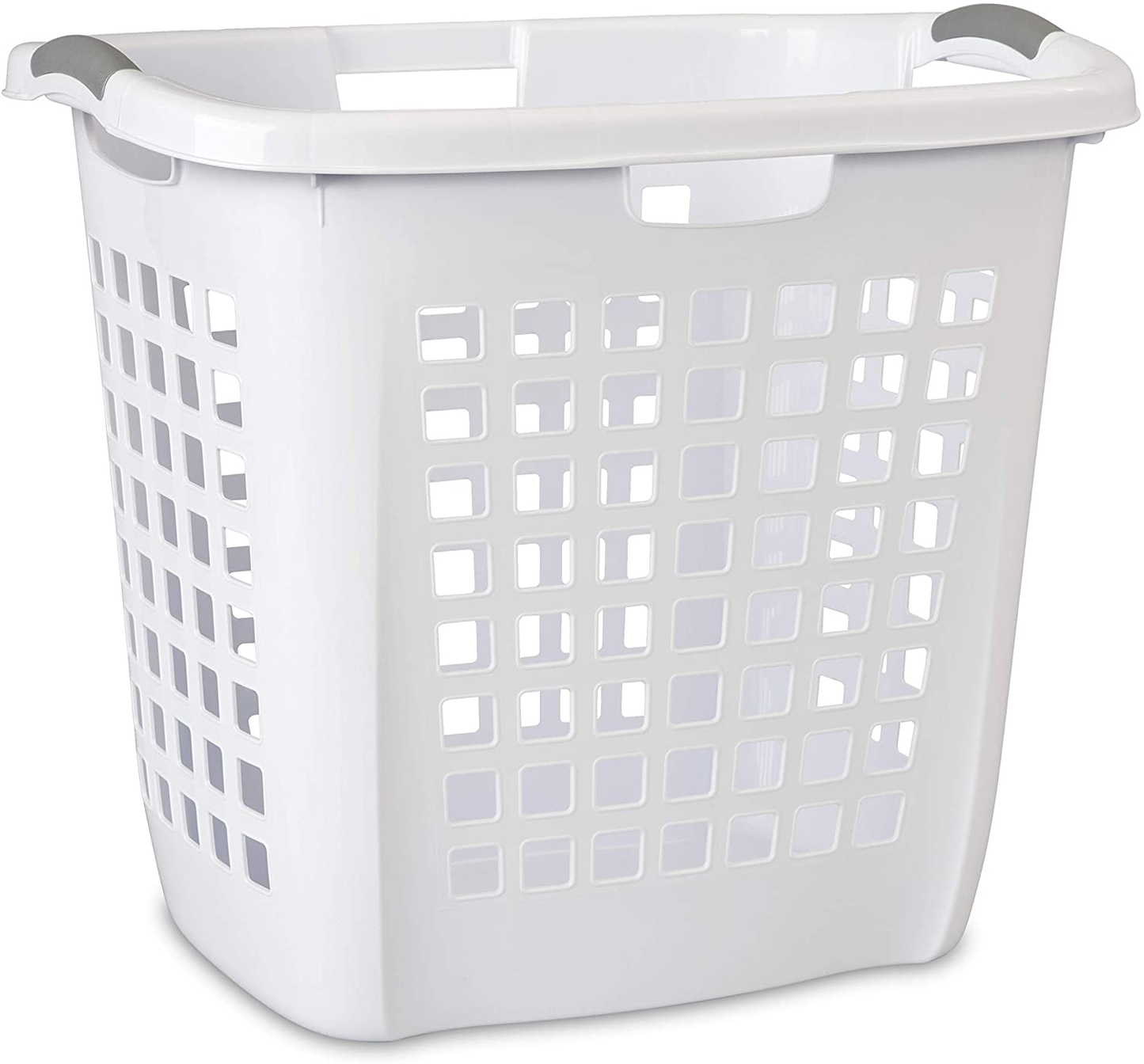 Sterilite 12258004 Ultra Easy Carry Hamper, White Hamper W/Titanium Inserts, 4-Pack Apparel & Accessories > Clothing > Underwear & Socks > Underwear Sterilite