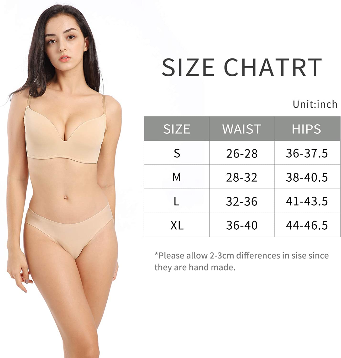 SHARICCA Women Seamless Cheeky Bikini No Show Panties Ladies Invisible Breathable Briefs Soft Stretch Underwear Multi Pack Apparel & Accessories > Clothing > Underwear & Socks > Underwear SHARICCA