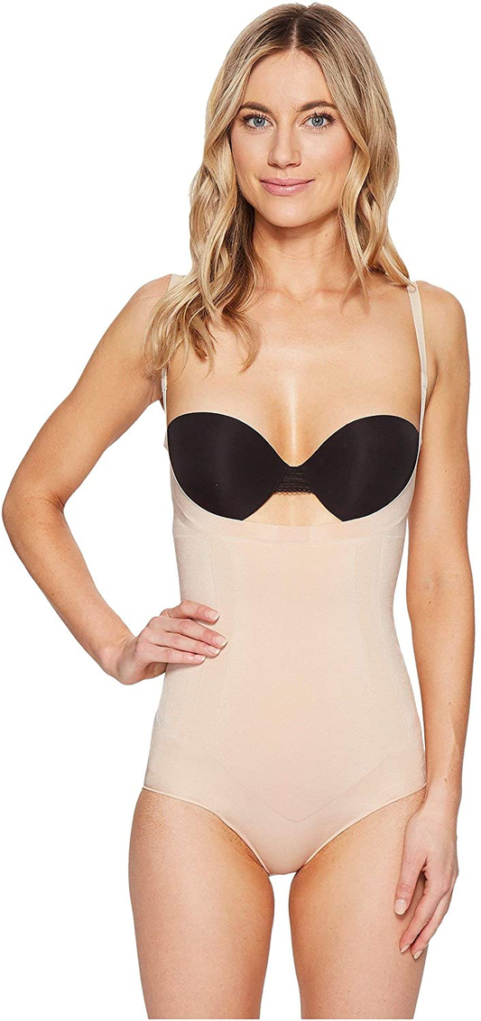 SPANX Women'S Oncore Open-Bust Panty Bodysuit Apparel & Accessories > Clothing > Underwear & Socks > Shapewear Spanx Soft Nude Medium