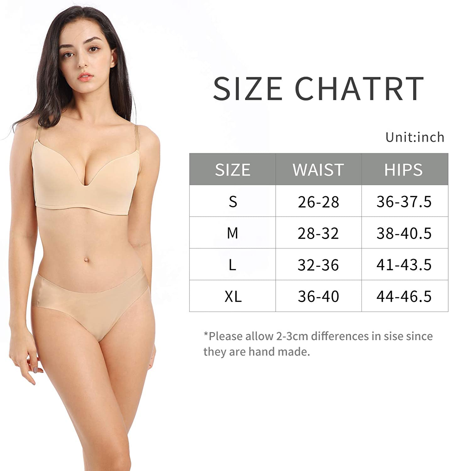 SHARICCA Women Seamless Cheeky Bikini No Show Panties Ladies Invisible Breathable Briefs Soft Stretch Underwear Multi Pack Apparel & Accessories > Clothing > Underwear & Socks > Underwear SHARICCA