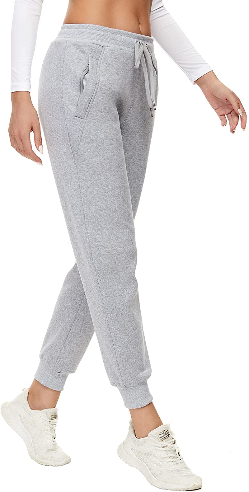MOUEEY Women'S Super Warm Sherpa Lined Athletic Sweatpants Jogger Fleece Pants with Zipper Pockets Apparel & Accessories > Clothing > Activewear Kylie Max