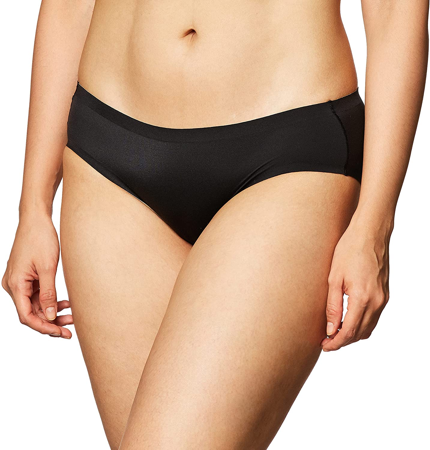 Maidenform Women'S Comfort Devotion Hipster Panty Apparel & Accessories > Clothing > Underwear & Socks > Underwear Maidenform Hipster - Black W/Body Beige Lining Hipster X-Large