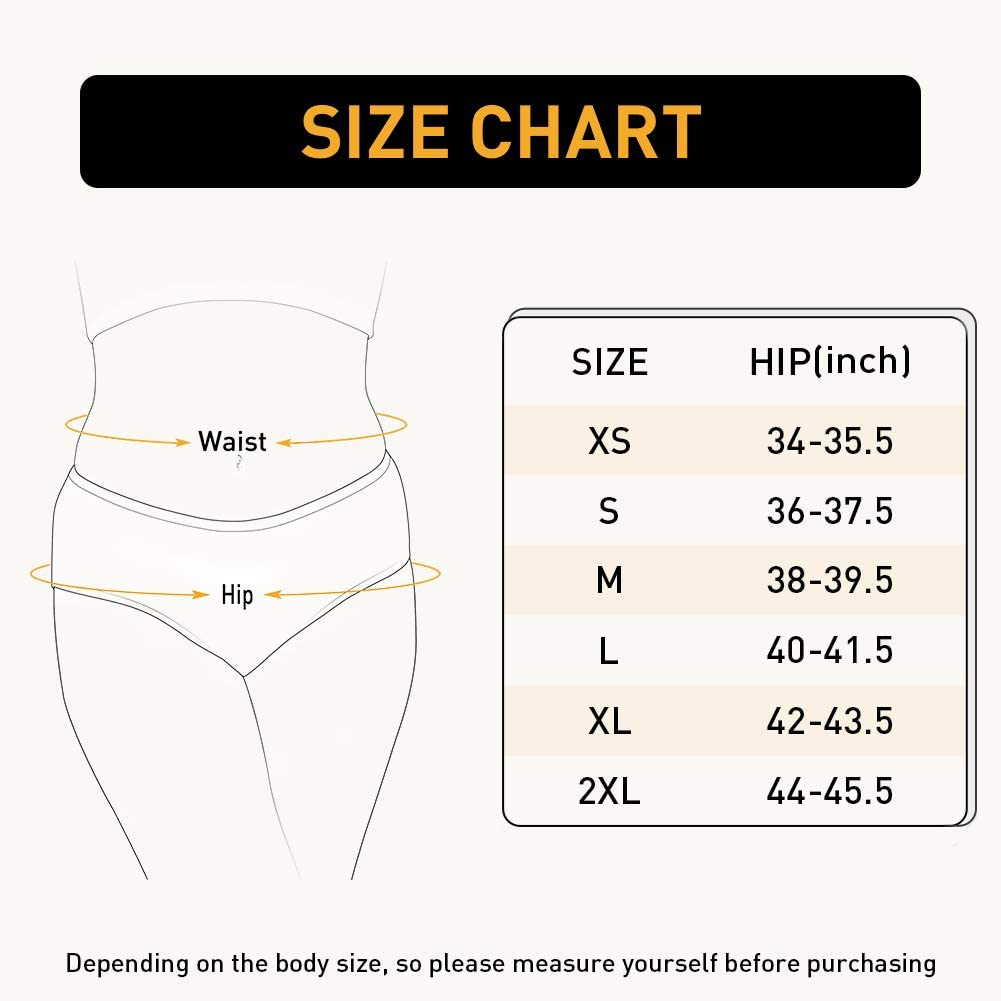 INNERSY Womens Underwear Cotton Hipster Panties Regular & plus Size 6-Pack Apparel & Accessories > Clothing > Underwear & Socks > Underwear INNERSY
