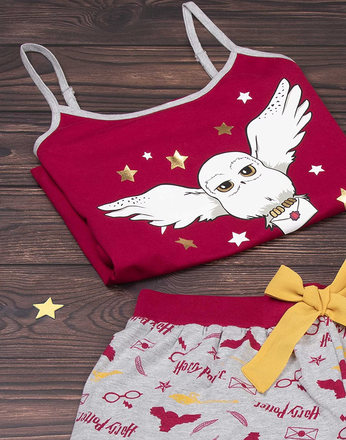 Harry Potter Pyjamas Womens Adults Hedwig Vest & Shorts Loungewear Apparel & Accessories > Clothing > Sleepwear & Loungewear > Pajamas Harry Potter