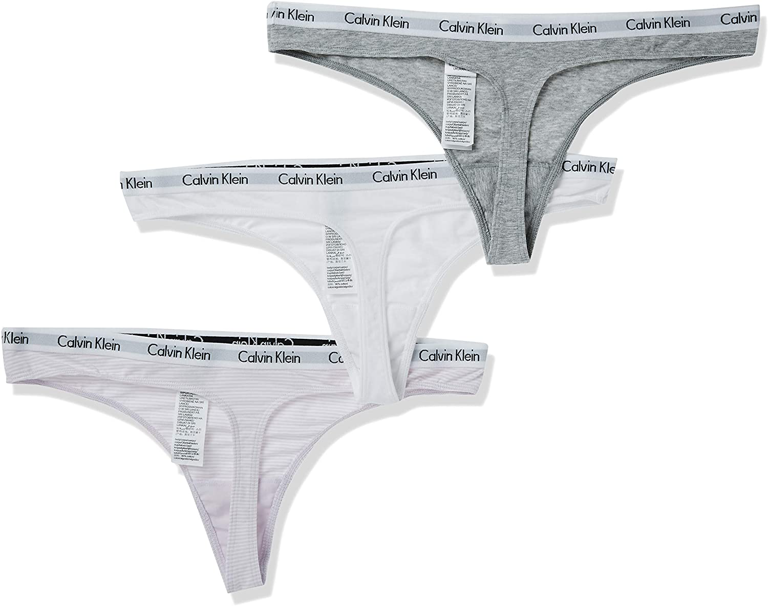 Calvin Klein Women's Carousel Logo Cotton Thong Panty Apparel & Accessories > Clothing > Underwear & Socks > Underwear Calvin Klein