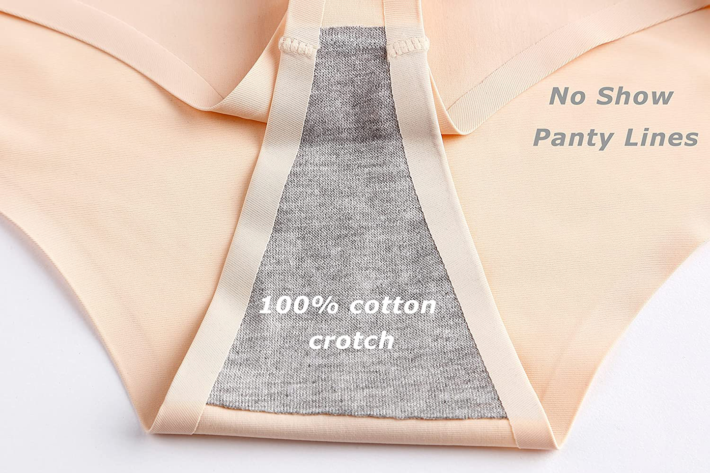 CRISAN Seamless Thongs for Women Nylon No Show Thong Underwear Women 6 Pack Apparel & Accessories > Clothing > Underwear & Socks > Underwear CRISAN