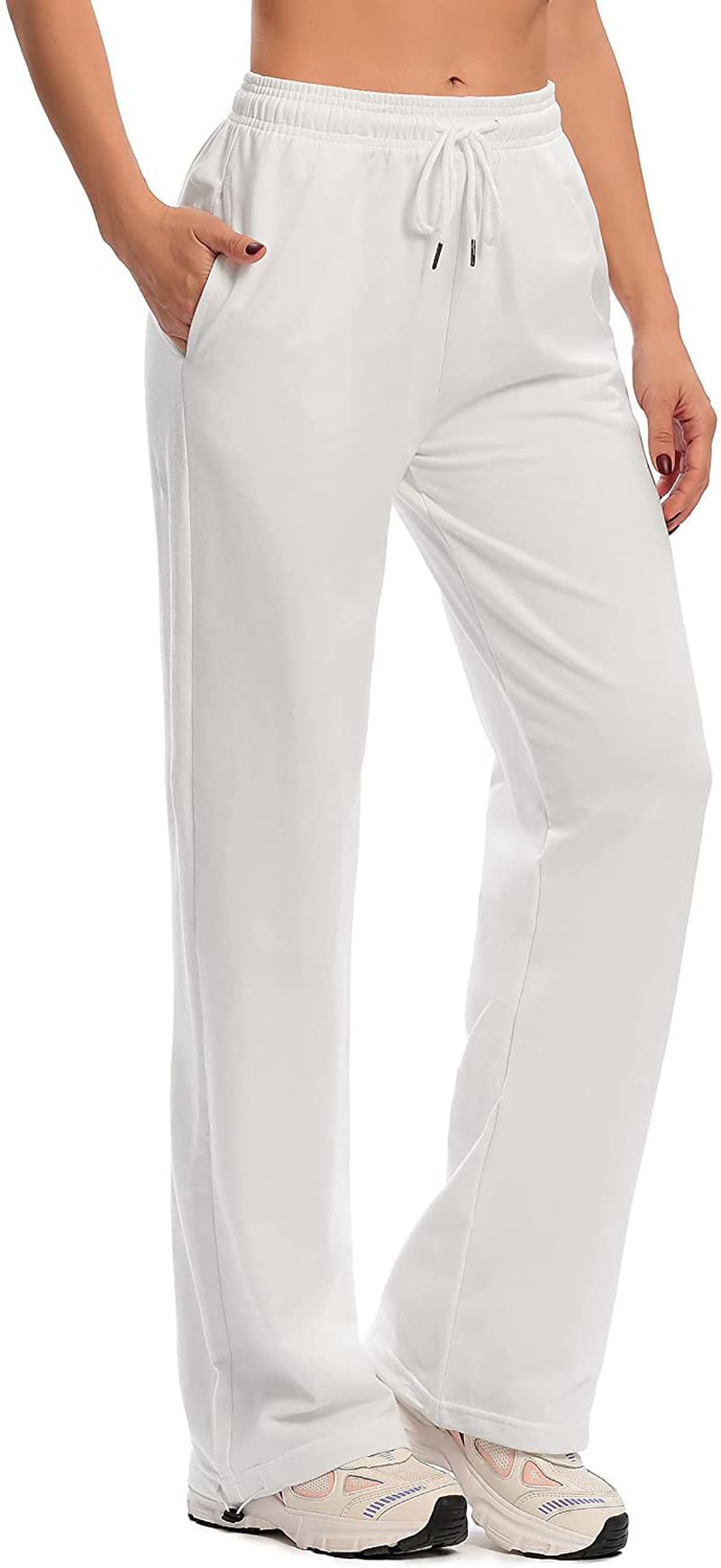 Cakcton Women'S Sweatpants with Pockets Joggers High Waisted Loose Workout Yoga Lounge Drawstring Active Casual Sports Pants Apparel & Accessories > Clothing > Activewear Kylie Max