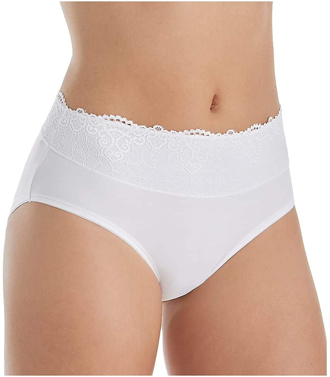 Bali Women'S Passion for Comfort Hipster Panty Apparel & Accessories > Clothing > Underwear & Socks > Underwear Bali White 9