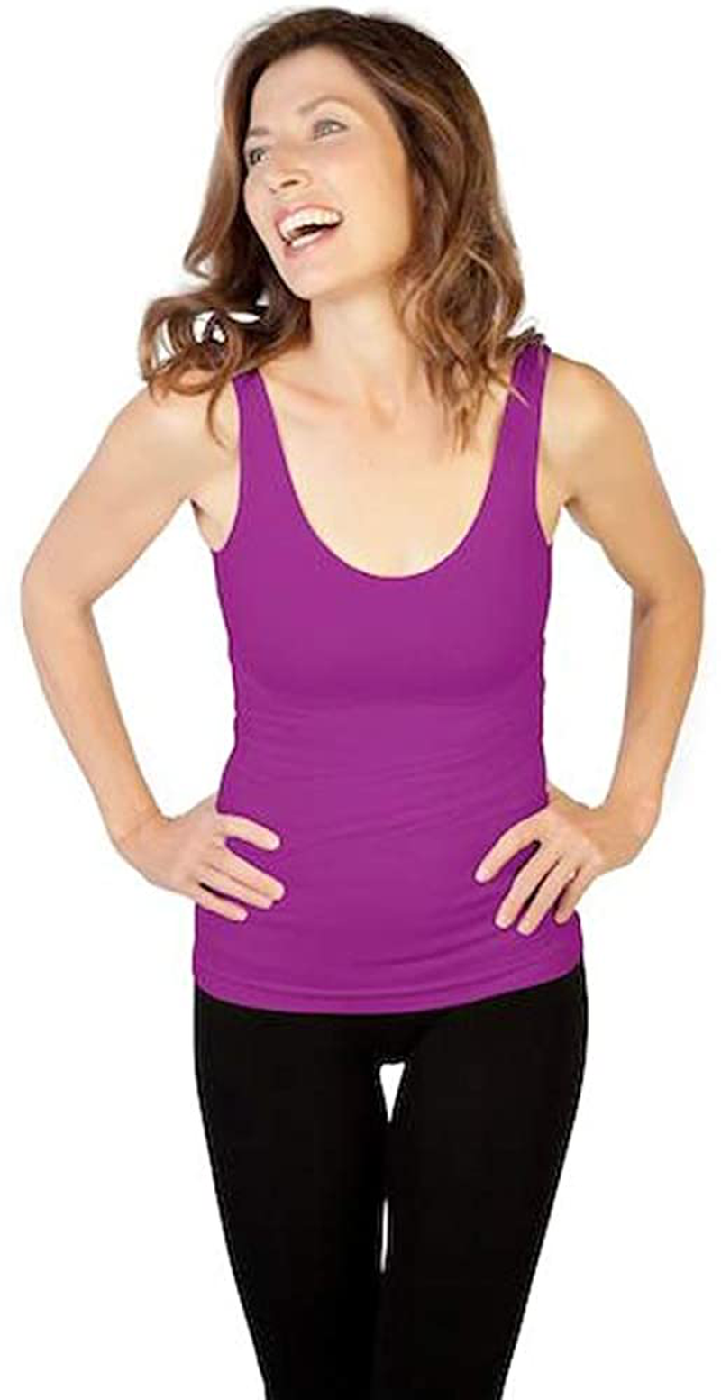 Skinny Tees Women'S Basic Wide Strap Cami Apparel & Accessories > Clothing > Activewear Kylie Max