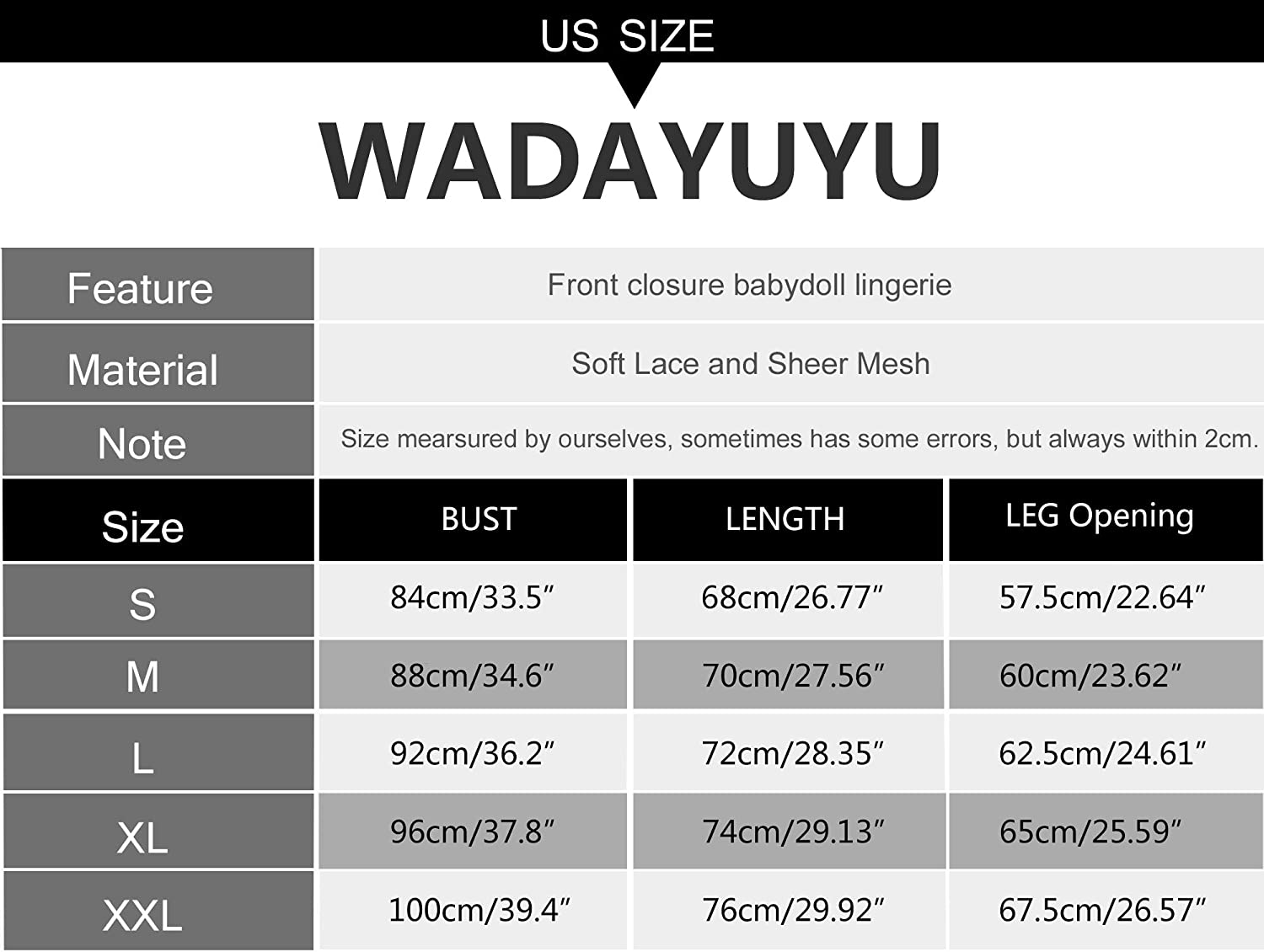 WADAYUYU Women Sexy Lace Teddy Lingerie Adjustable Straps Bodysuit One Piece Babydoll Bridal Lingerie Apparel & Accessories > Clothing > Underwear & Socks > Lingerie WADAYUYU