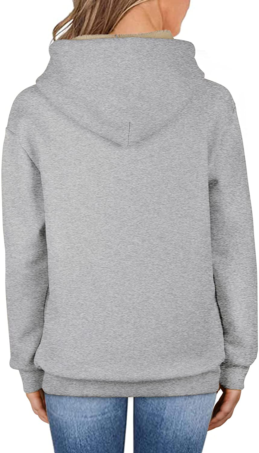 Theast Womens Winter Casual Warm Fleece Sherpa Lined Pullover Hooded Sweatshirt, Hoodies Sweatshirt for Women Apparel & Accessories > Clothing > Activewear Kylie Max