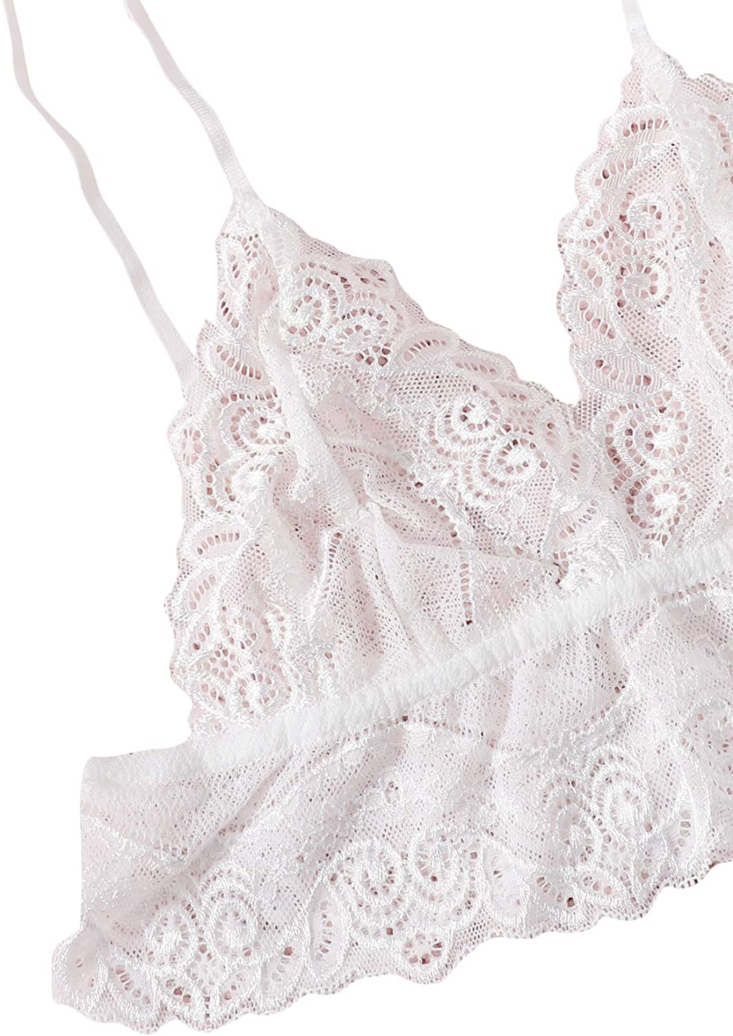 SOLY HUX Women'S Lace Sheer Cami Top with Satin Shorts Pajama Set Sleepwear Apparel & Accessories > Clothing > Sleepwear & Loungewear Kylie Max