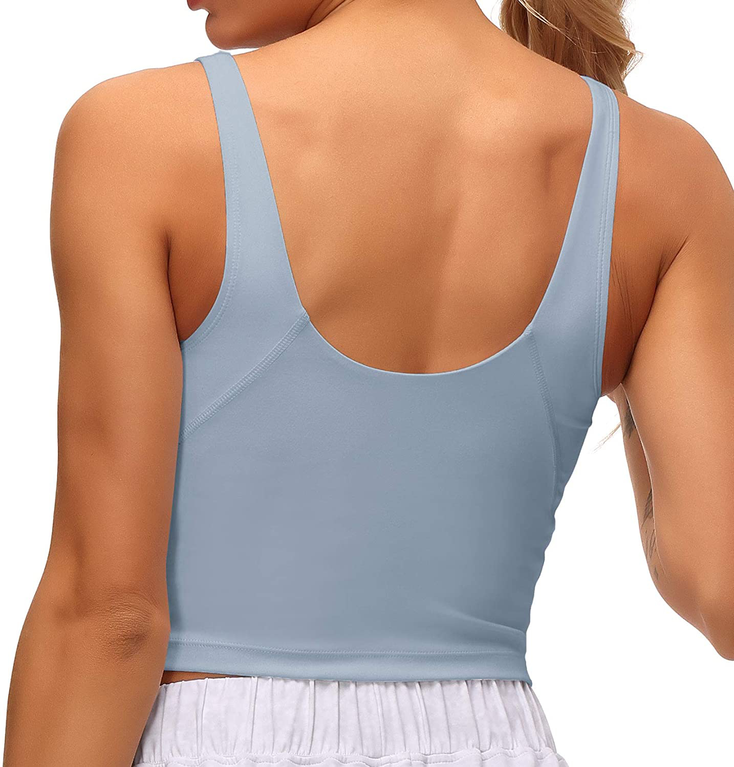 Dragon Fit Sports Bra for Women Longline Padded Bra Yoga Crop Tank Tops Fitness Workout Running Top Apparel & Accessories > Clothing > Underwear & Socks > Bras Kylie Max