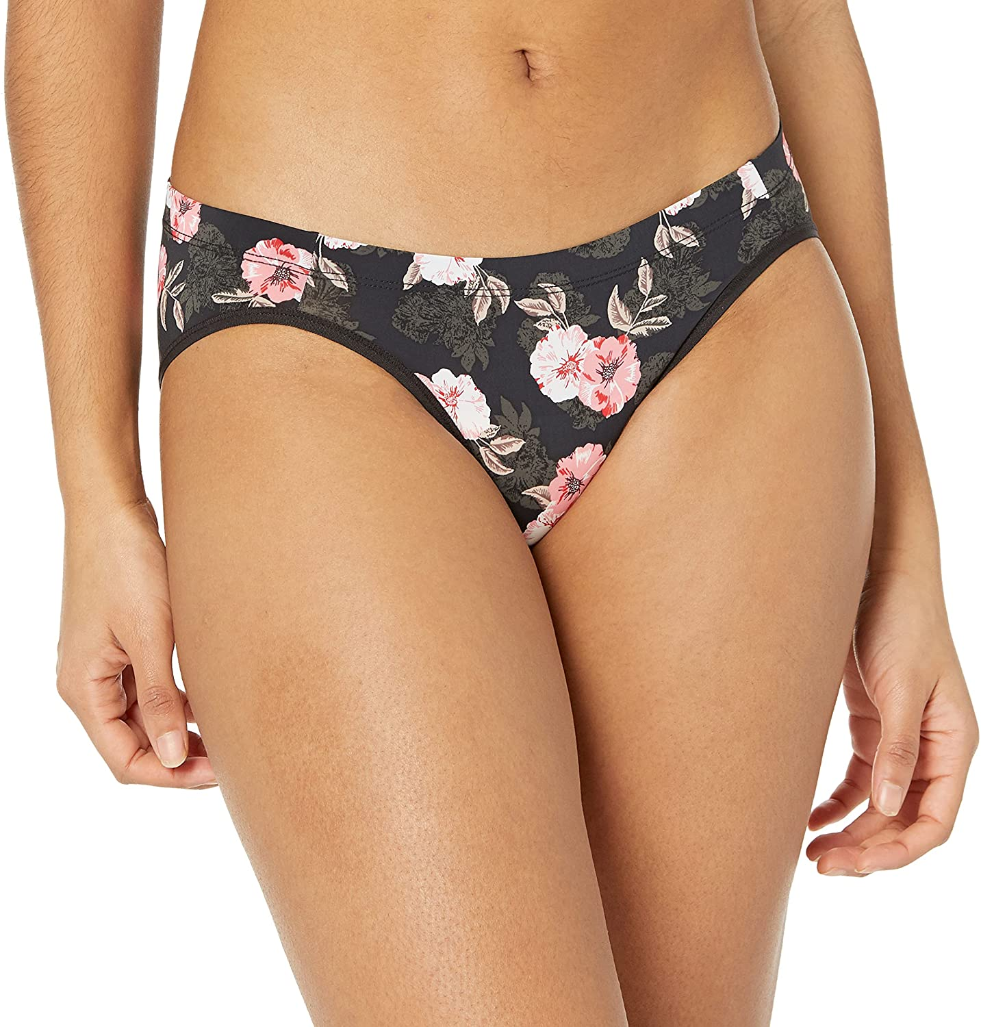 Maidenform Women'S Invisible Look Bikini Apparel & Accessories > Clothing > Underwear & Socks > Underwear Maidenform Oil Flower Black 8