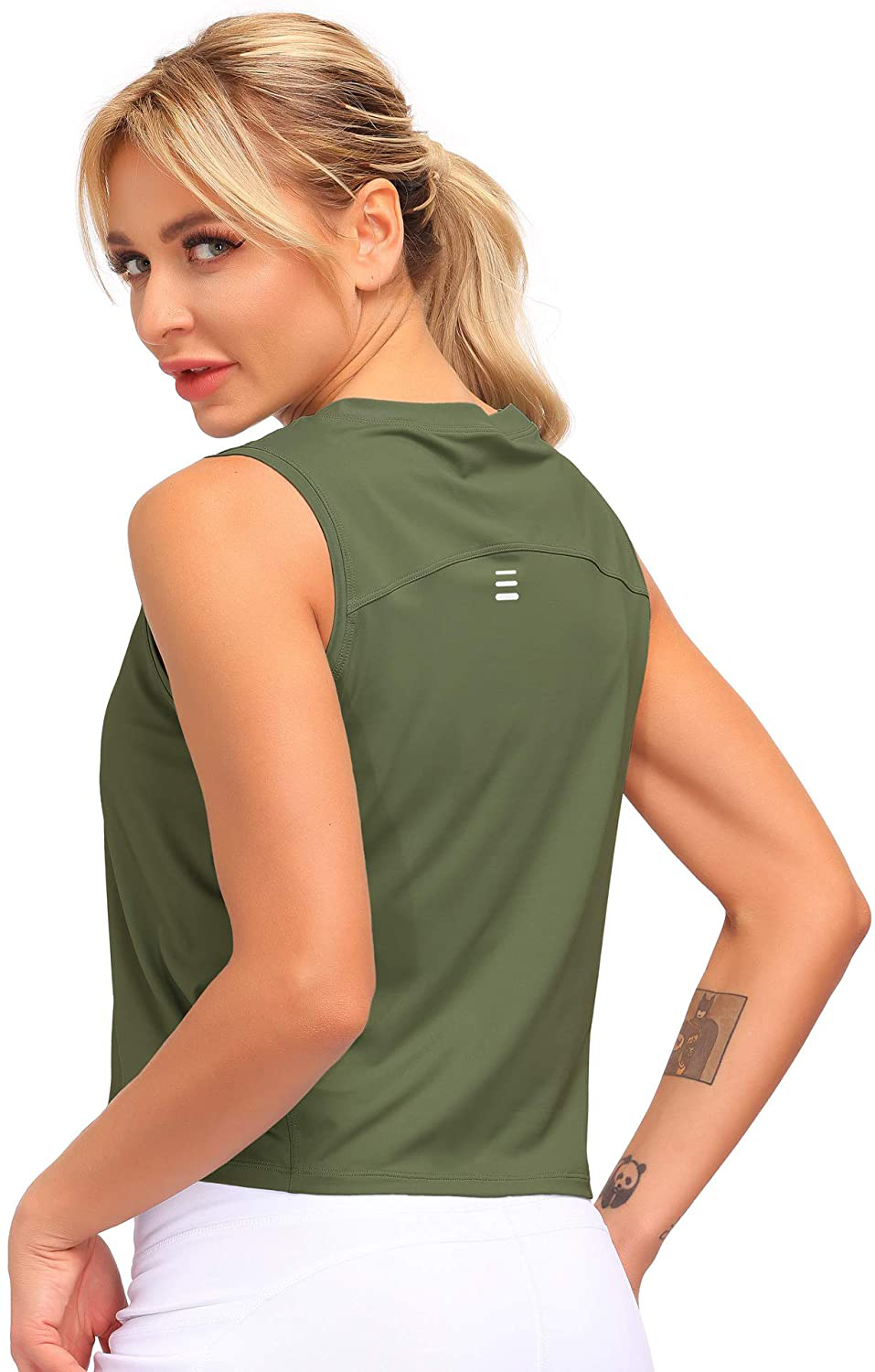 Dragon Fit Women Sleeveless Yoga Tops Workout Cool T-Shirt Running Short Tank Crop Tops Apparel & Accessories > Clothing > Activewear Kylie Max
