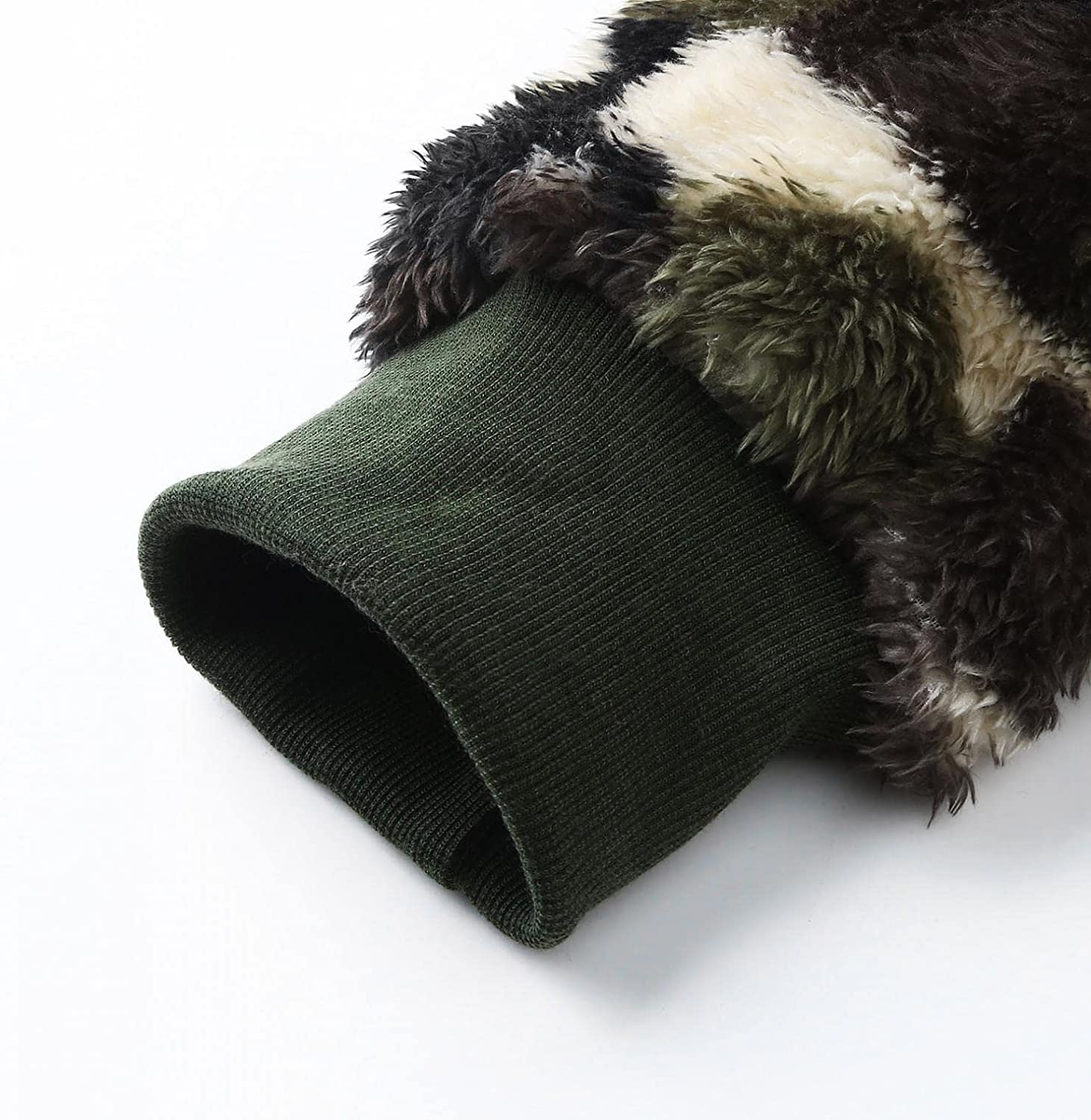 Merthy Mens Warm Camo Plush Henely Shirts Sherpa Fleece Jackets Long Sleeve Stand Collar Thermal Stylish Printed Outwear Apparel & Accessories > Clothing > Underwear & Socks > Shapewear Merthy