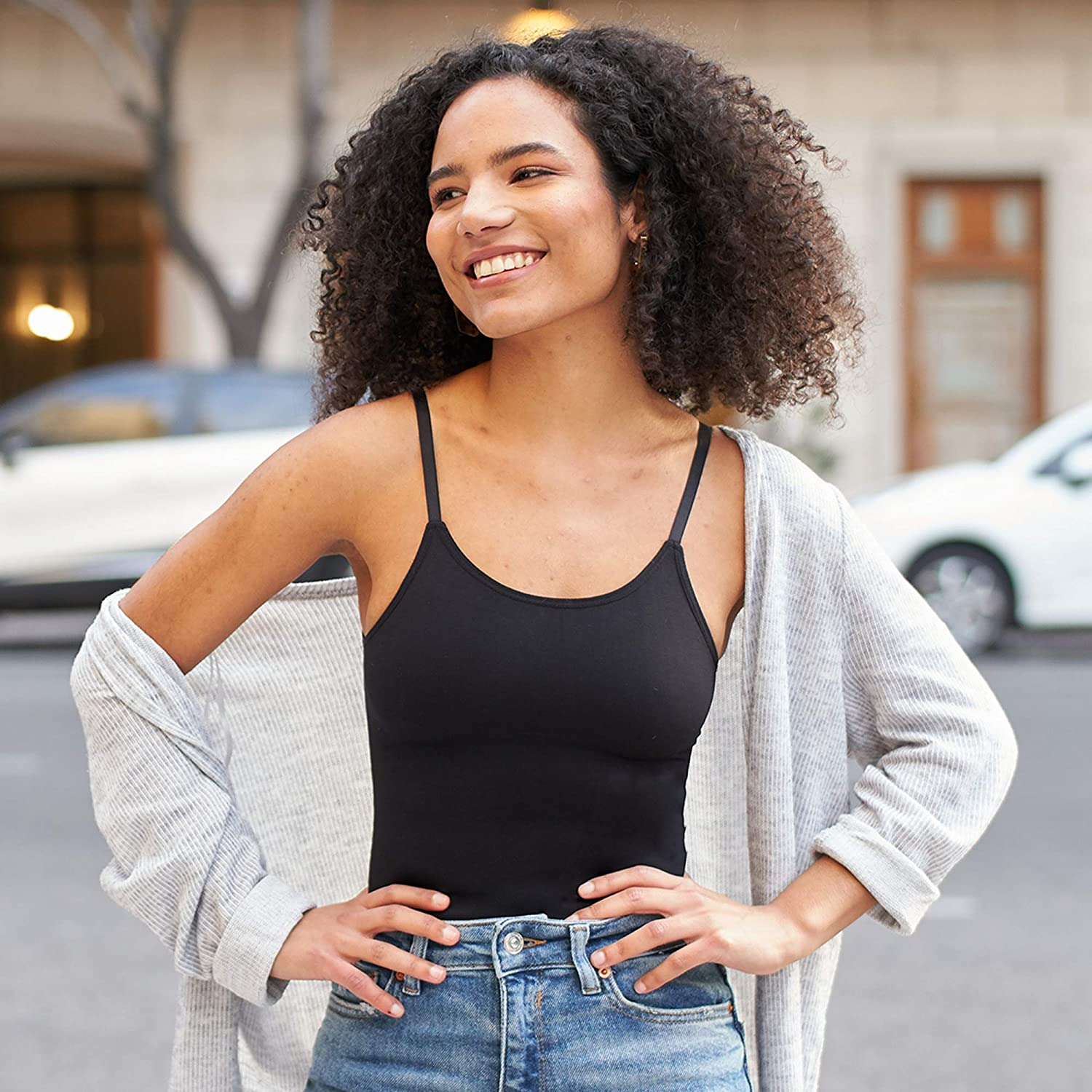 Shapermint Scoop Neck Compression Cami - Tummy and Waist Control Body Shapewear Camisole Apparel & Accessories > Clothing > Underwear & Socks > Shapewear Shapermint