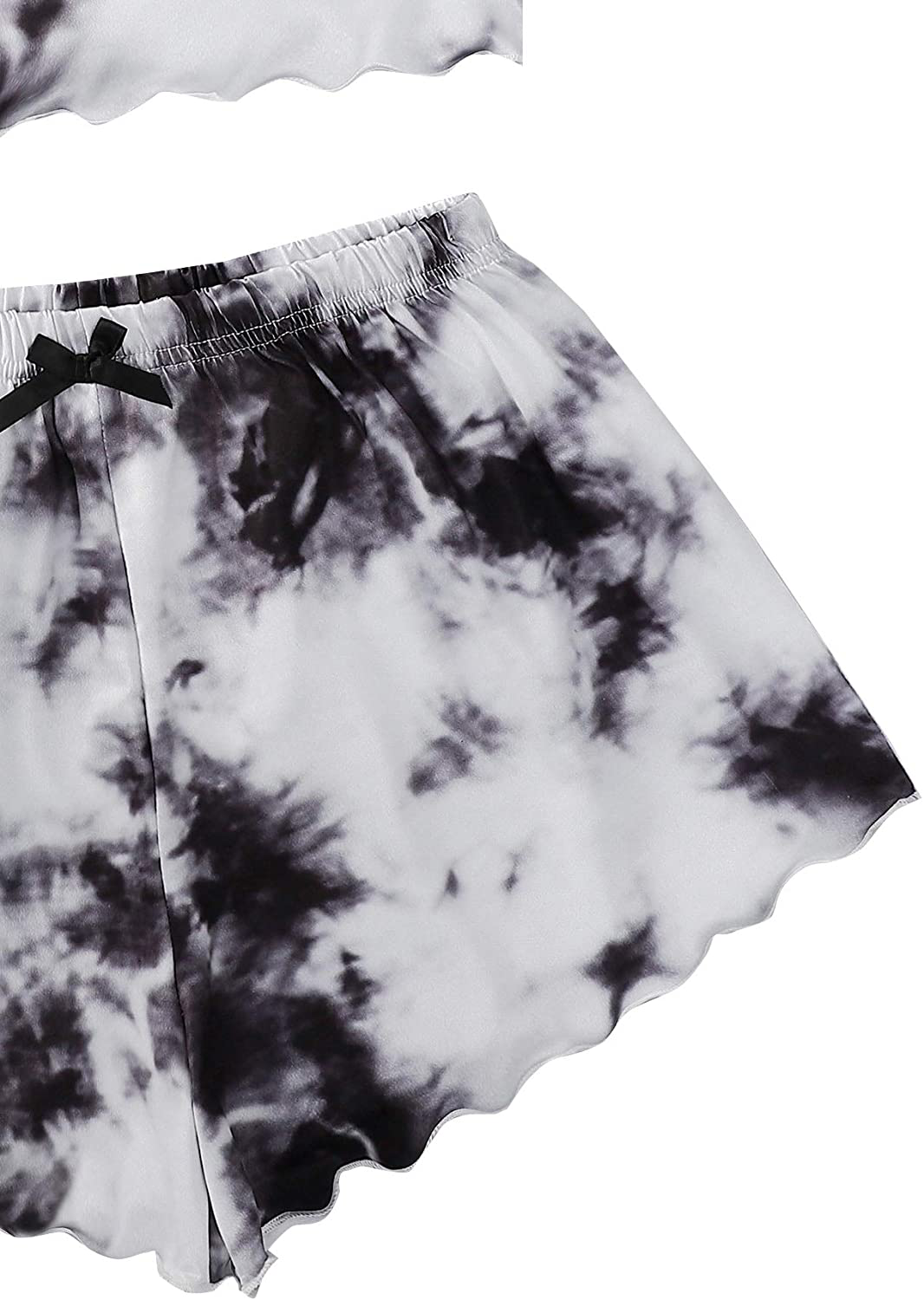 Shein Women'S Cute Cartoon Print Cami Top and Shorts Pajama Set Apparel & Accessories > Clothing > Sleepwear & Loungewear Kylie Max