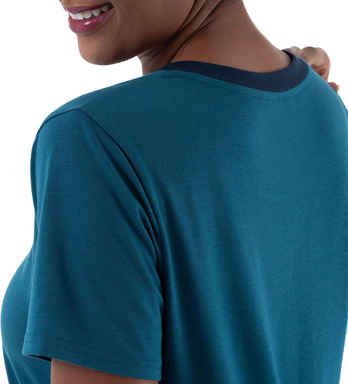 Fruit of the Loom Women'S Sleeve Tee and Short 2 Piece Sleep Set Apparel & Accessories > Clothing > Sleepwear & Loungewear Kylie Max