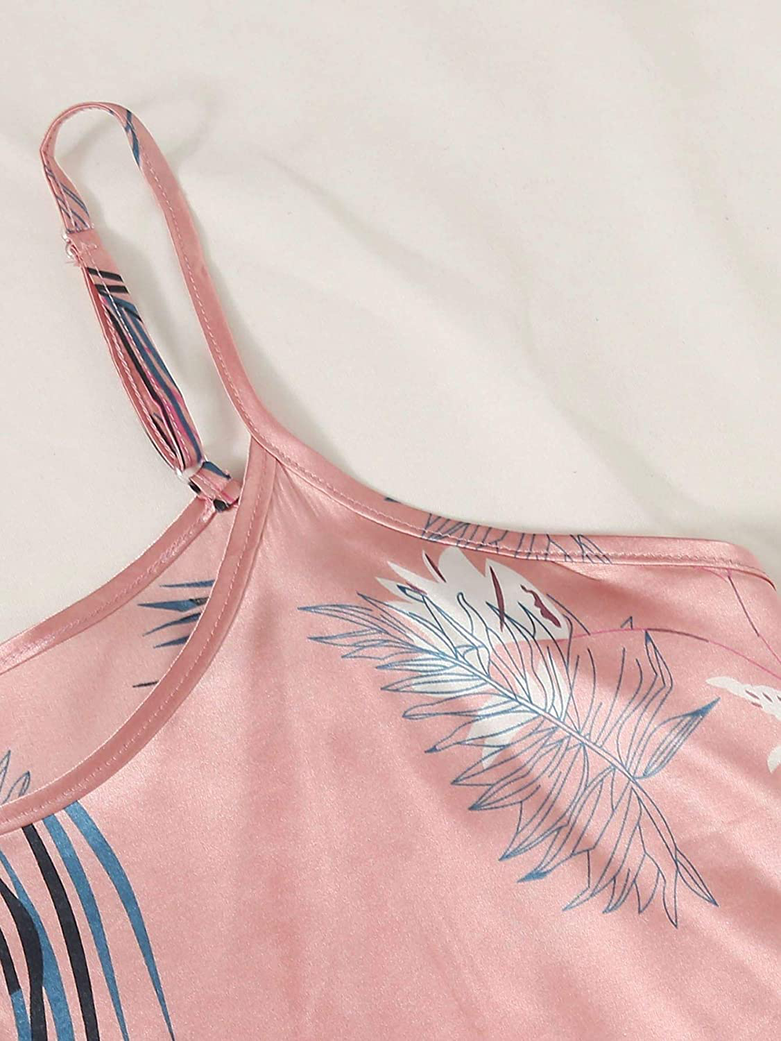 Shein Women'S plus Size Sleepwear 7Pcs Satin Pajama Sets Cami Shorts Loungewear Apparel & Accessories > Clothing > Sleepwear & Loungewear Kylie Max