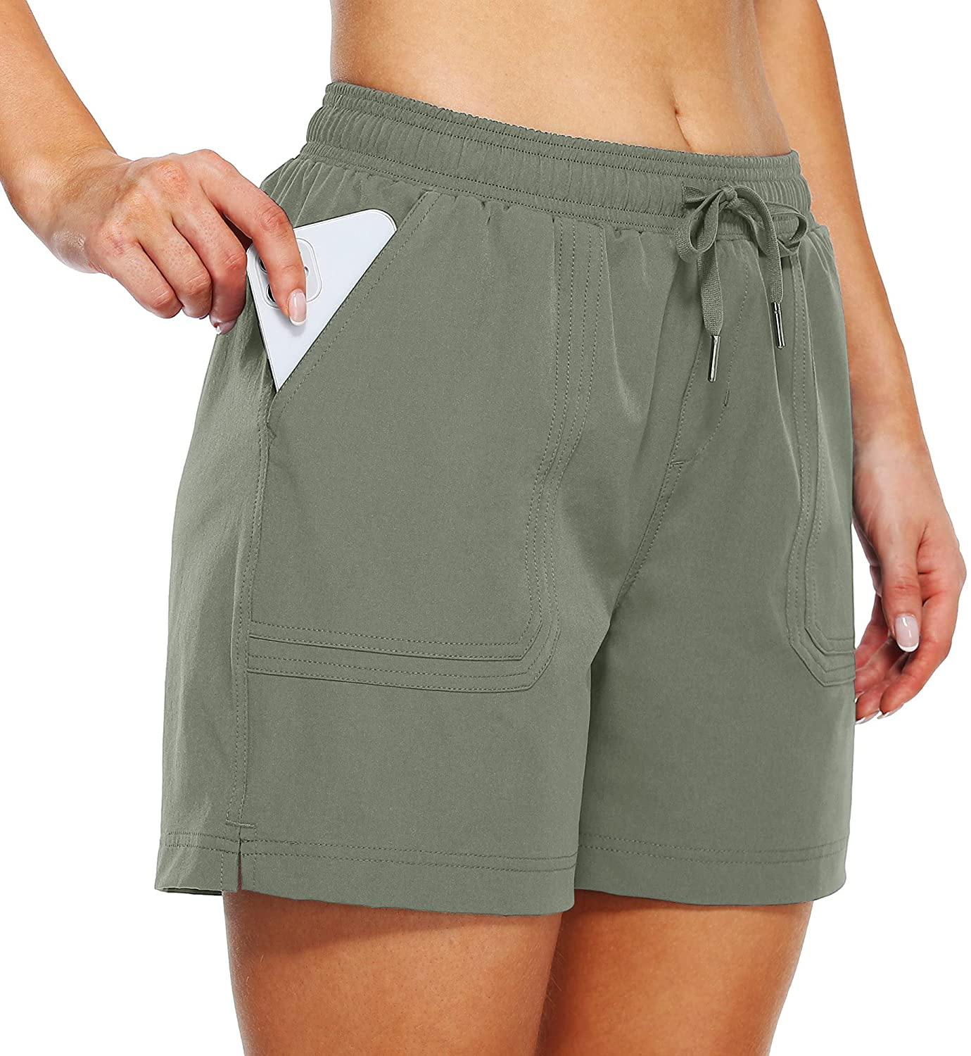 Willit Women'S 5" Hiking Shorts Golf Athletic Outdoor Shorts Quick Dry Workout Summer Water Shorts with Pockets Apparel & Accessories > Clothing > Shorts Kylie Max