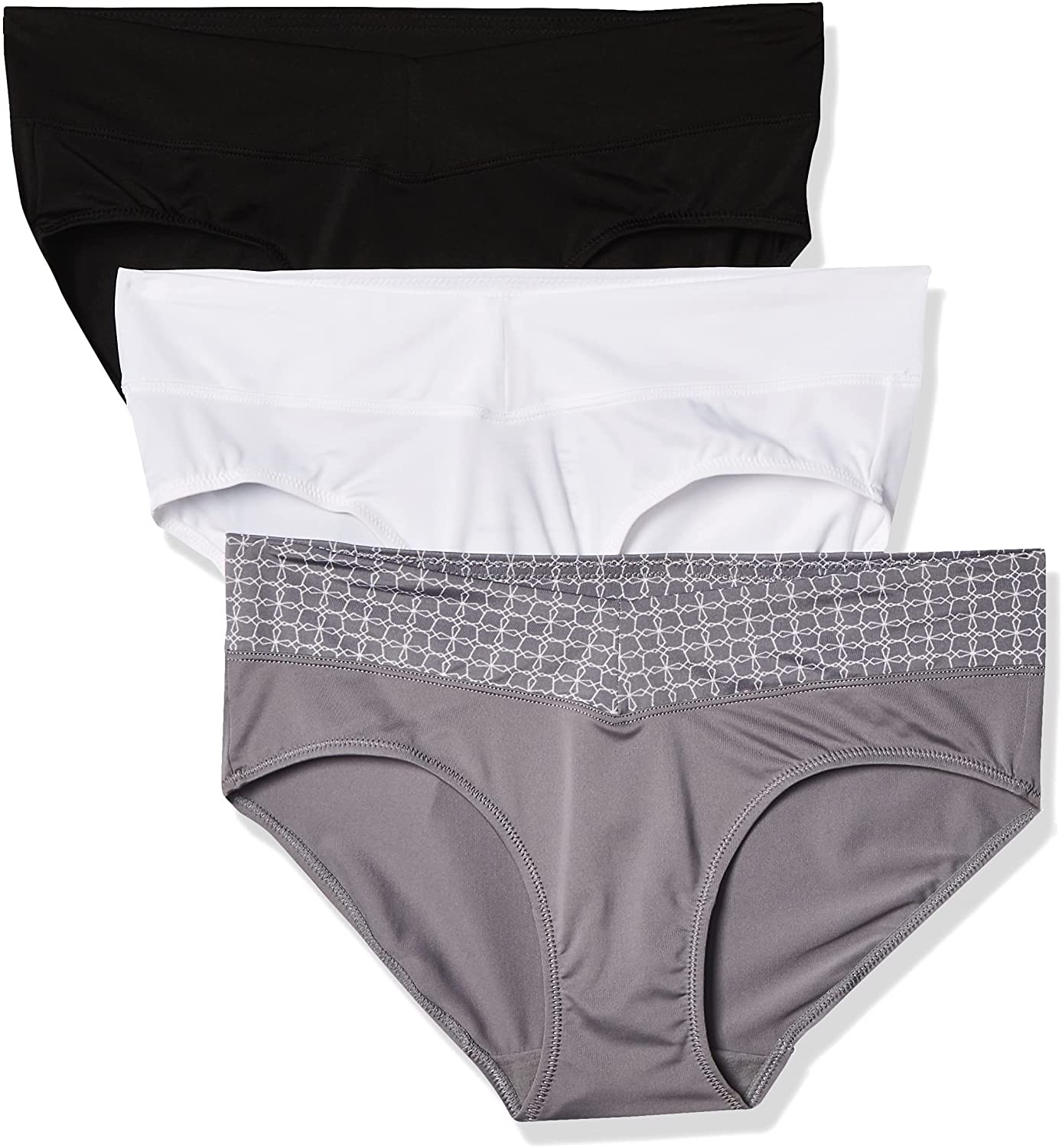 Warner'S Women'S Blissful Benefits No Muffin Top 3 Pack Hipster Panties Apparel & Accessories > Clothing > Underwear & Socks > Underwear Warner's