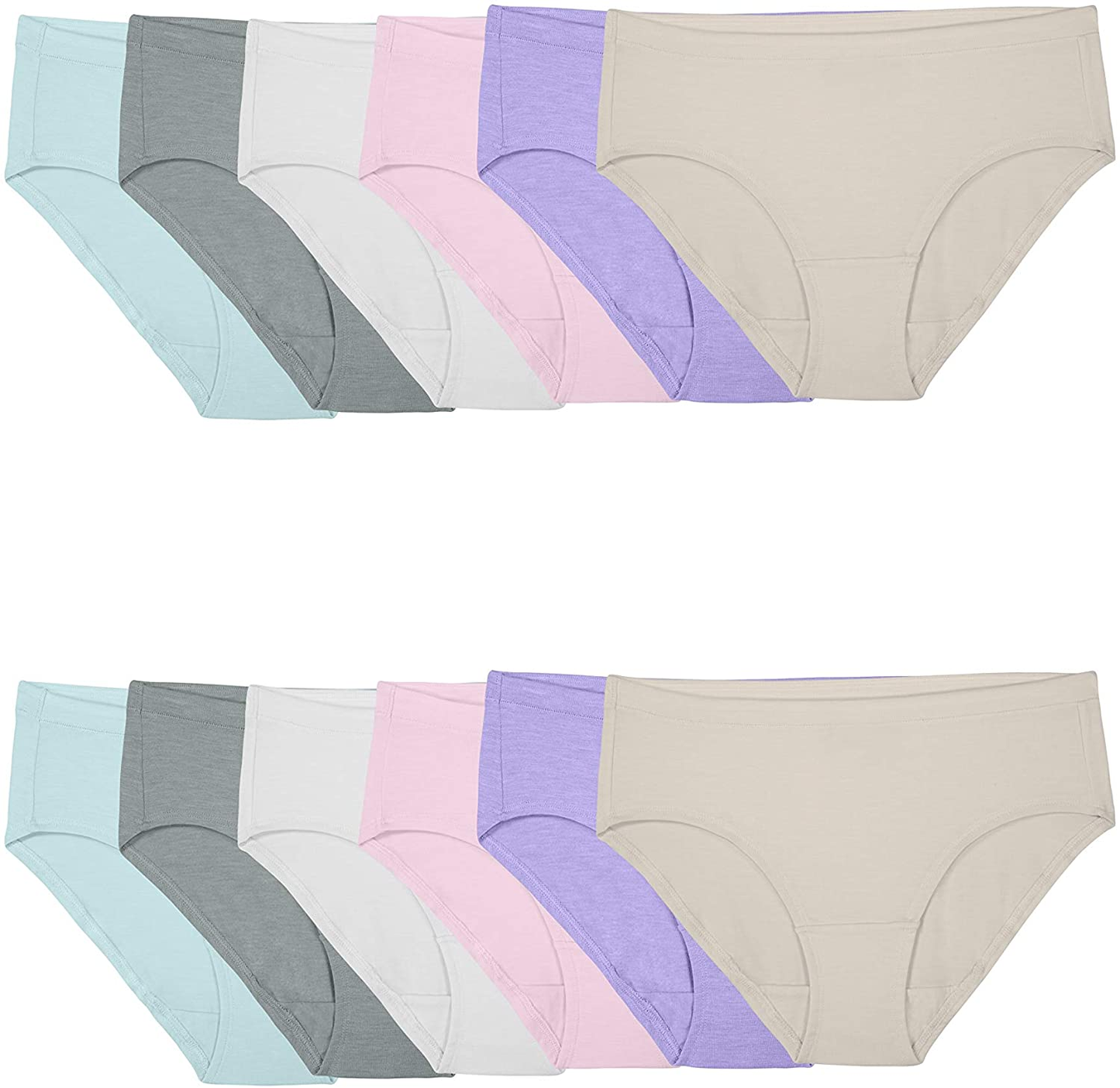 Fruit of the Loom Women'S Underwear Beyondsoft Panties (Regular & plus Size) Apparel & Accessories > Clothing > Underwear & Socks > Underwear Fruit of the Loom Hipster - Modal - 12 Pack Hipster 8
