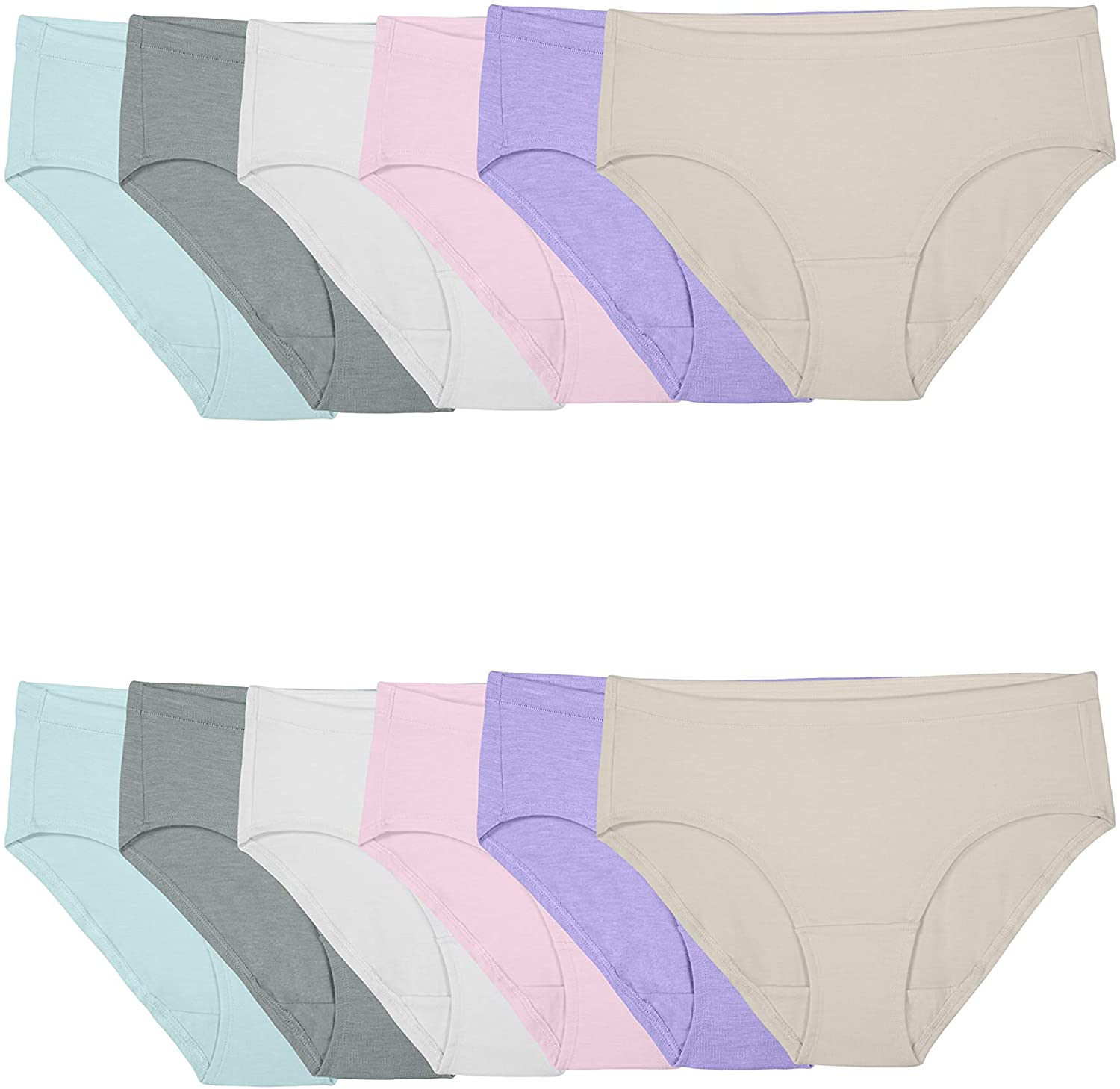 Fruit of the Loom Women'S Underwear Beyondsoft Panties (Regular & plus Size) Apparel & Accessories > Clothing > Underwear & Socks > Underwear Fruit of the Loom Hipster - Modal - 12 Pack Hipster 8