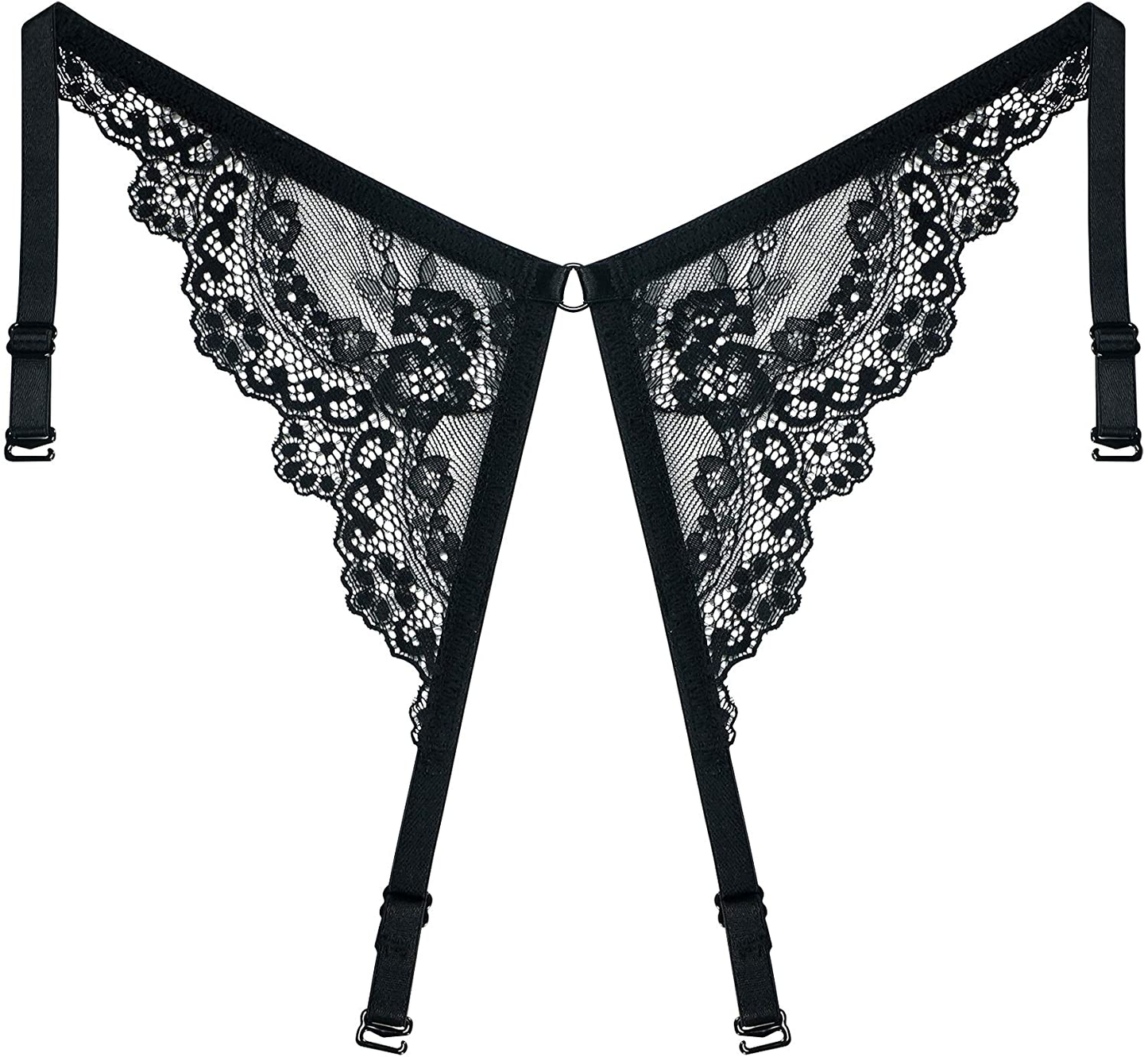 Women Push up Embroidery Bras Set Lace Lingerie Bra and Panties and Socks 4 Piece Apparel & Accessories > Clothing > Underwear & Socks > Lingerie Ningsige
