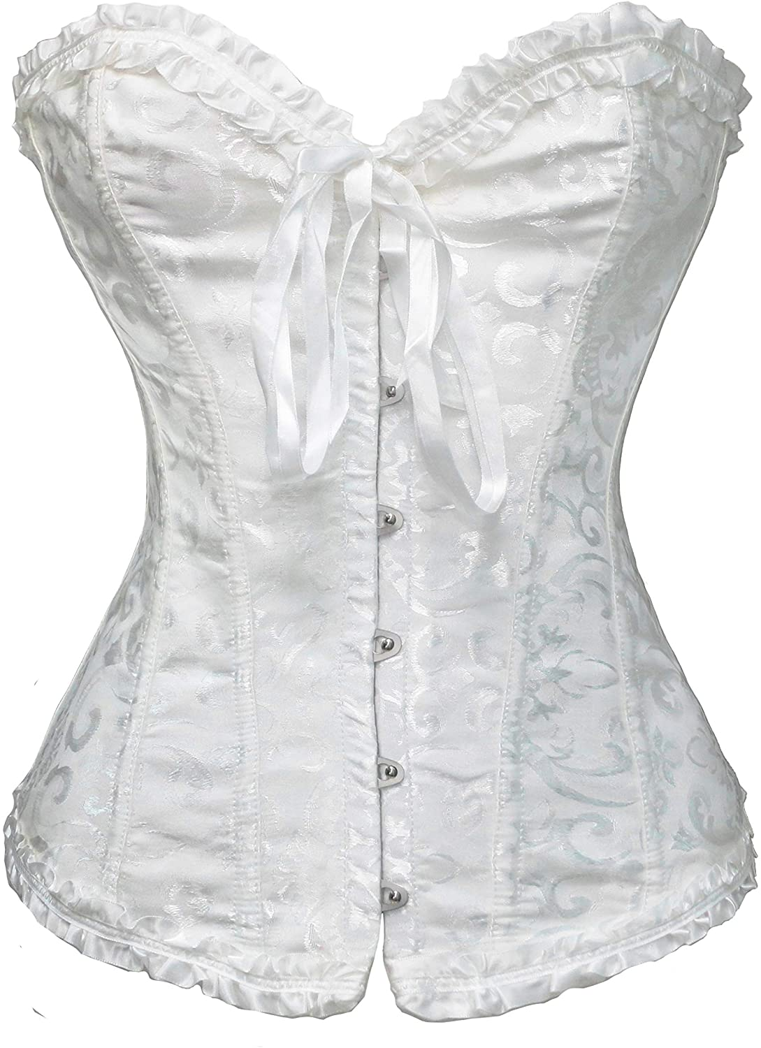 Bslingerie Womens Waist Cincher Bustier Boned Corset Apparel & Accessories > Clothing > Underwear & Socks > Lingerie Bslingerie