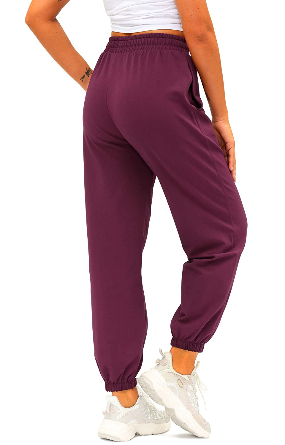 Women'S Cotton Sweatpants High Waisted Pants with Pockets Athletic Fit Joggers for Women Lounge,Jogging Apparel & Accessories > Clothing > Activewear Kylie Max