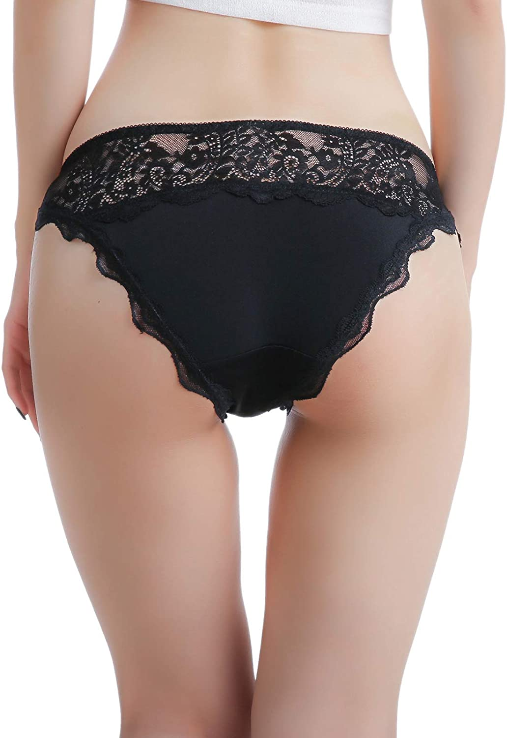 LEVAO Womens Lace Underwear Cheeky Sexy Panties Seamless Lingerie Bikini Pack of 6 Apparel & Accessories > Clothing > Underwear & Socks > Underwear LEVAO