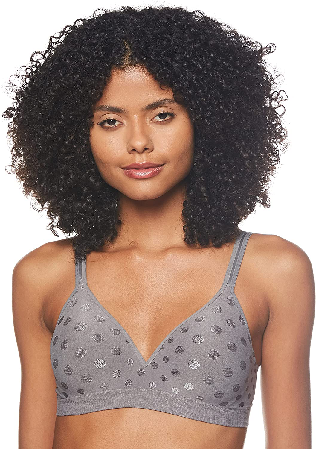 Hanes Women's Perfect Coverage ComfortFlex Wirefree Bra MHG260 Apparel & Accessories > Clothing > Underwear & Socks > Bras Hanes Charcoal Large