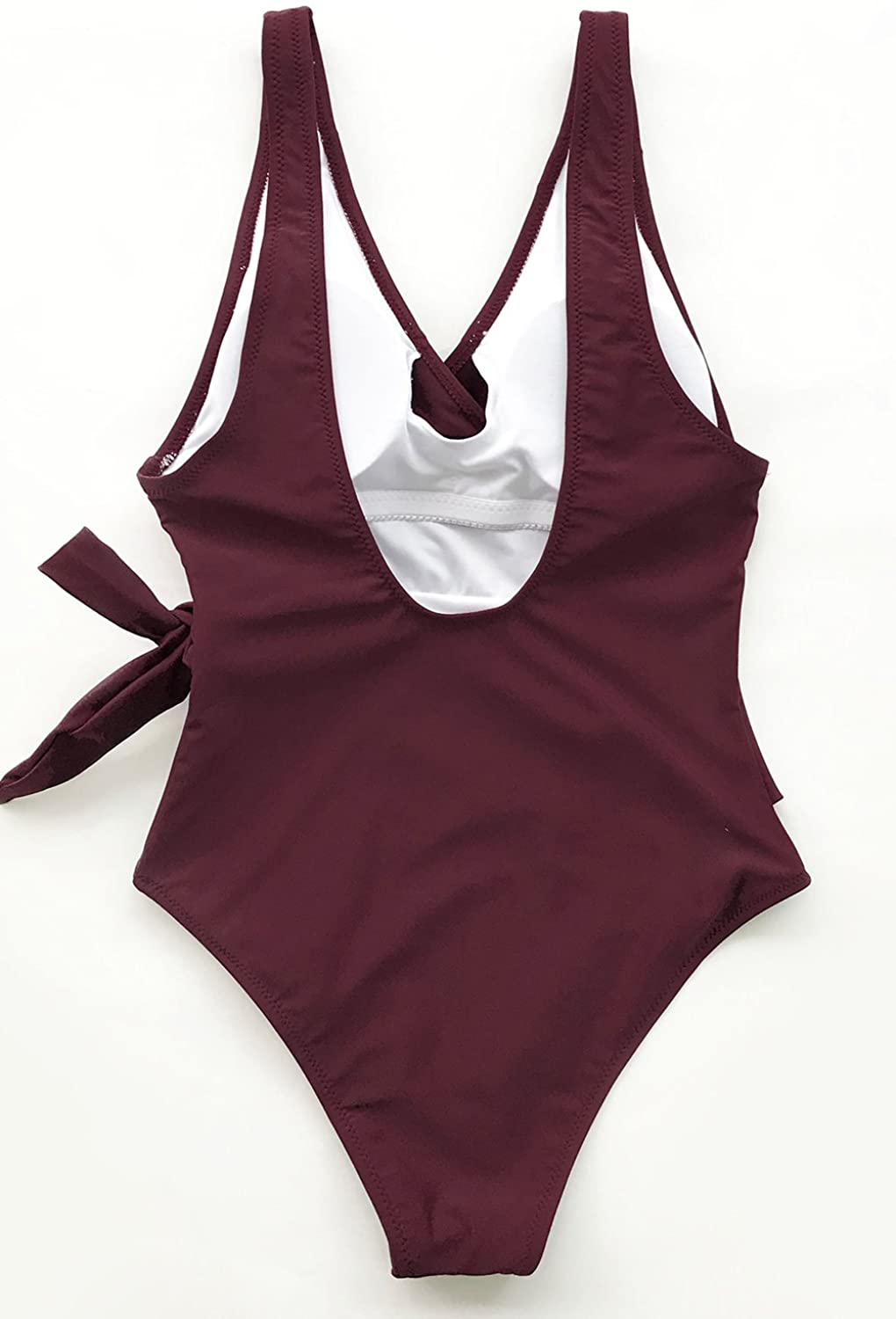 CUPSHE Women'S Elegant Dance Solid One-Piece Swimsuit Beach Swimwear Bathing Suit Apparel & Accessories > Clothing > Swimwear Kylie Max