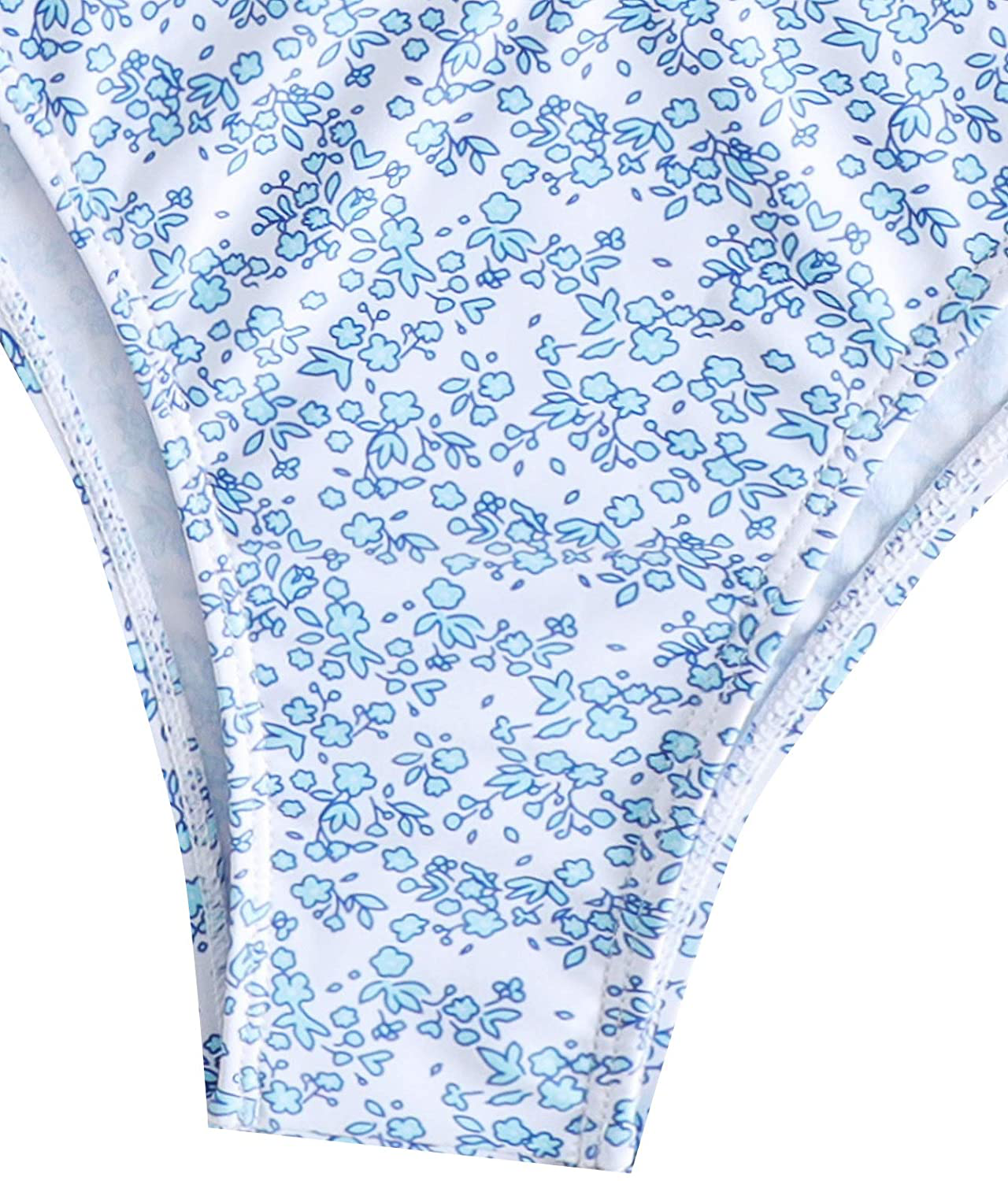SOLY HUX Women's Floral Print Tie Front Bikini Bathing Suit 2 Piece Swimsuits Apparel & Accessories > Clothing > Swimwear KYLIE MAX