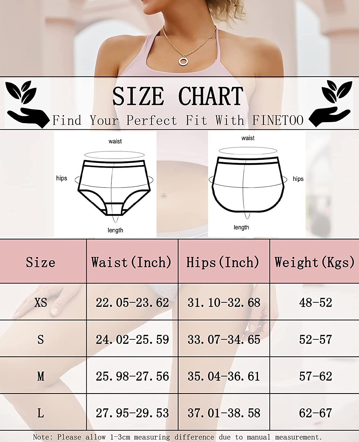 FINETOO Women'S Cotton Panties Lace Bikini Breathable Brief Sexy Hipster Womens Underwear Cheeky 6 Pack XS-L Apparel & Accessories > Clothing > Underwear & Socks > Underwear KYLIE MAX