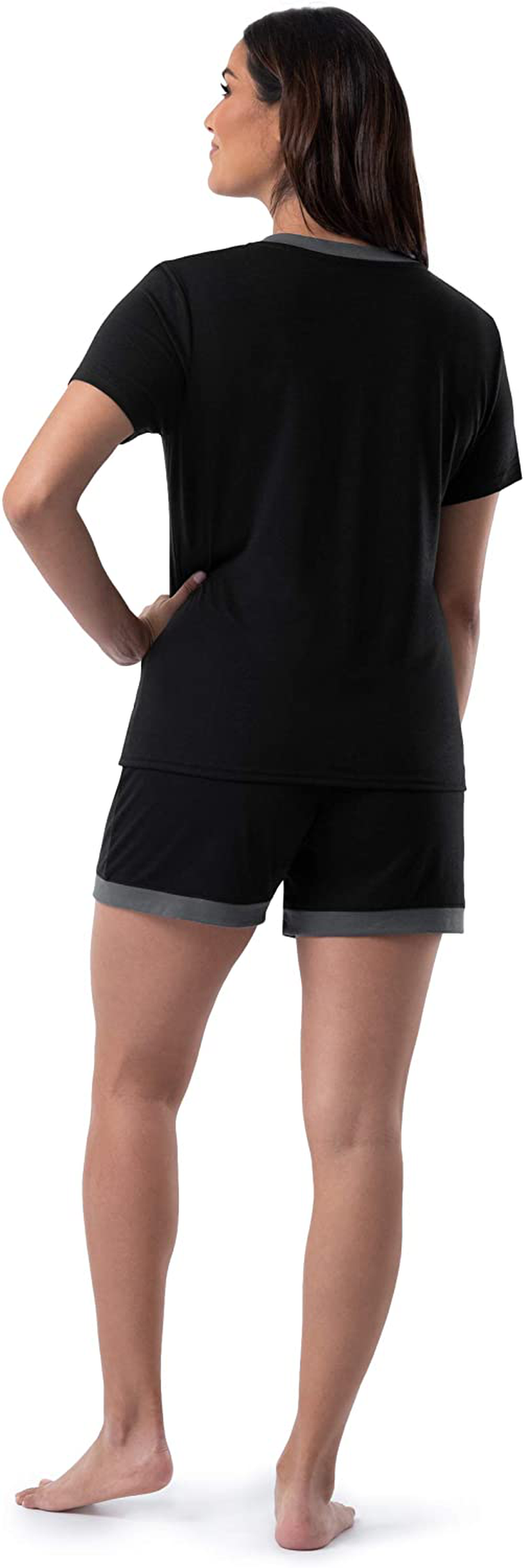 Fruit of the Loom Women's Sleeve Tee and Short 2 Piece Sleep Set Apparel & Accessories > Clothing > Sleepwear & Loungewear > Pajamas Fruit of the Loom