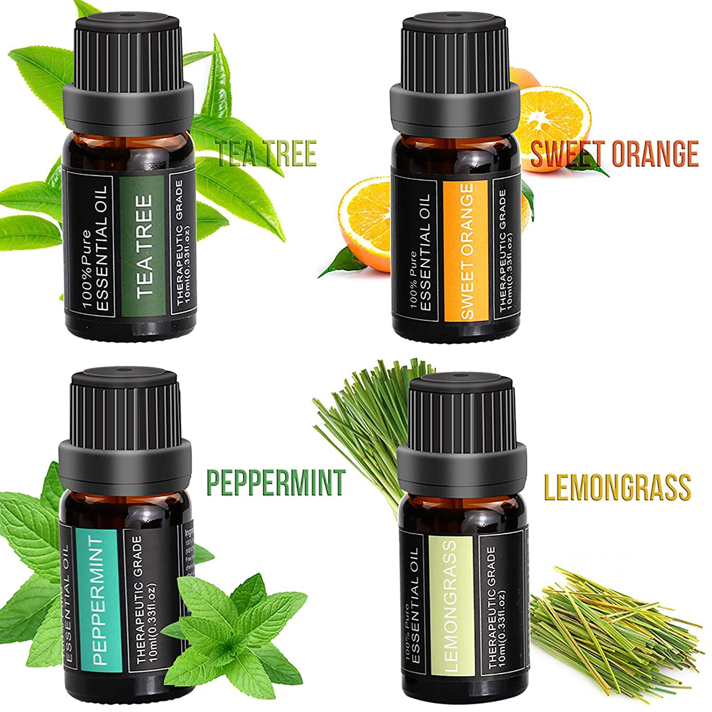 Aromatherapy Essential Oil Leather Diffuser Bracelet w/Tea Tree, Lemongrass, Orange and Peppermint -10ML/pcs, Unique Gift Ideas for Women, Girls, Friend, Mom at Anniversaries, Birthday and Christmas Arts & Entertainment > Party & Celebration > Gift Giving SOMORA