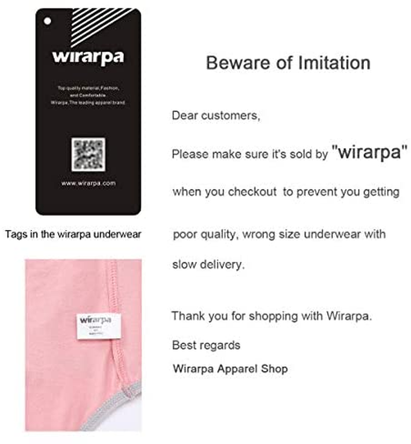 Wirarpa Women'S Cotton Stretch Underwear Comfy Mid Waisted Briefs Ladies Breathable Panties Multipack Apparel & Accessories > Clothing > Underwear & Socks > Underwear KYLIE MAX