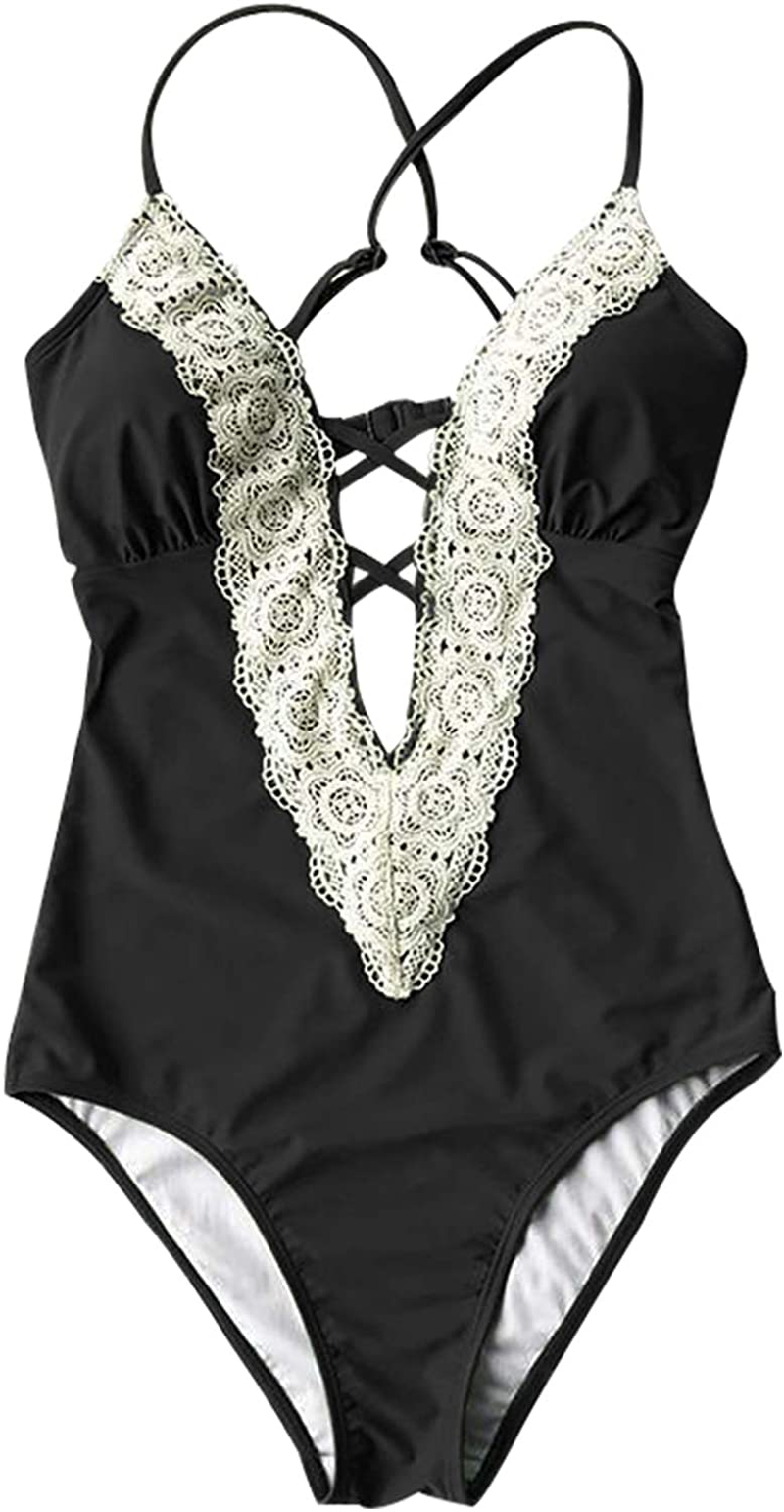 CUPSHE Fashion Women's Ladies Vintage Lace Bikini Sets Beach Swimwear Bathing Suit Apparel & Accessories > Clothing > Swimwear KYLIE MAX