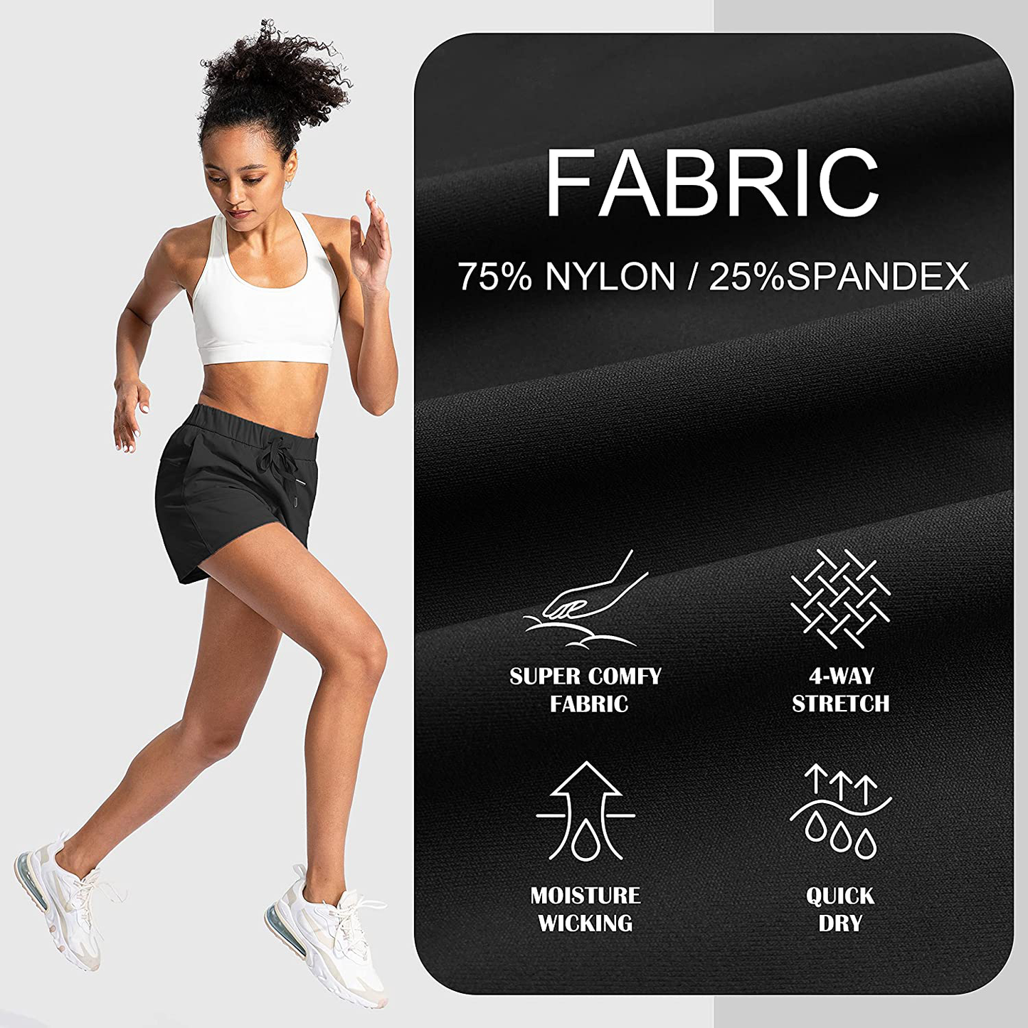SANTINY Women'S Lounge Shorts 2.5'' Comfy Workout Hiking Athletic Running Casual Shorts for Women with Pockets Apparel & Accessories > Clothing > Shorts Kylie Max