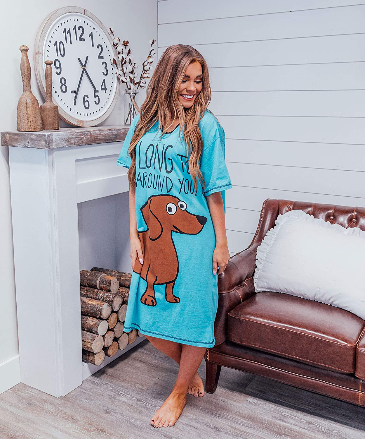 Lazy One Nightshirts for Women, Animal Designs Apparel & Accessories > Clothing > Sleepwear & Loungewear > Nightgowns Kylie Max