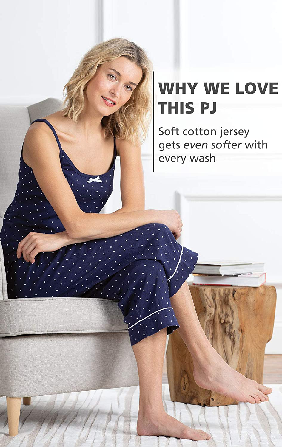 Pajamagram Womens Pjs Cotton Capris - Womens Pajamas Set Apparel & Accessories > Clothing > Sleepwear & Loungewear Kylie Max