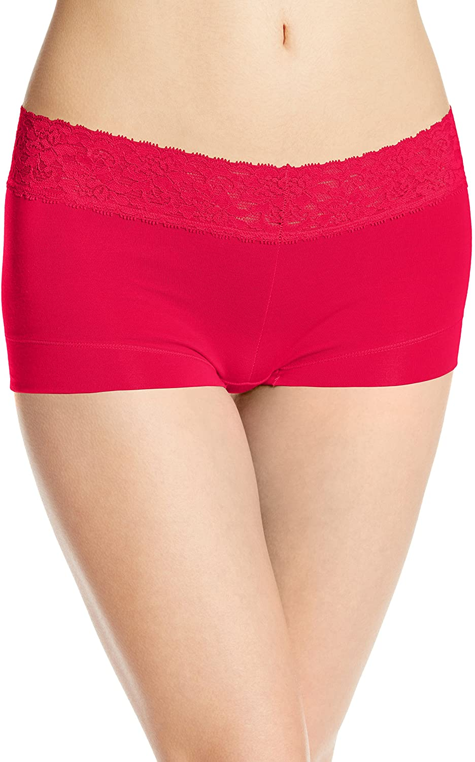 Maidenform Women'S Dream Cotton with Lace Boyshort Apparel & Accessories > Clothing > Underwear & Socks > Underwear Maidenform Camera Red 6