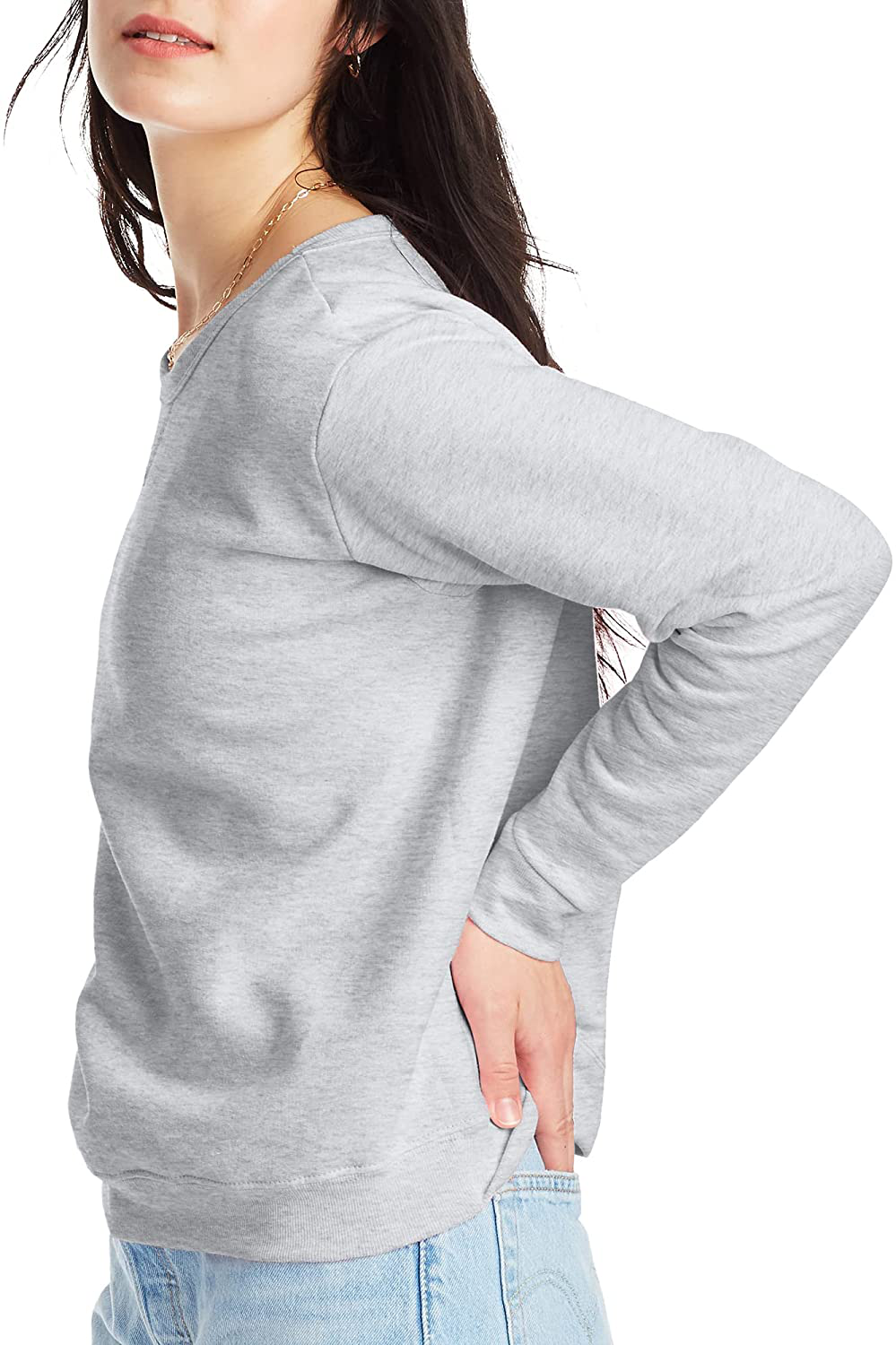 Hanes Women'S Ecosmart Crewneck Sweatshirt Apparel & Accessories > Clothing > Activewear Kylie Max