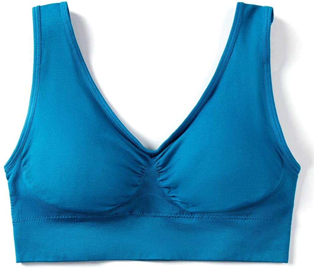 Vermilion Bird Women'S 3 Pack Seamless Comfortable Sports Bra with Removable Pads Apparel & Accessories > Clothing > Underwear & Socks > Bras Kylie Max