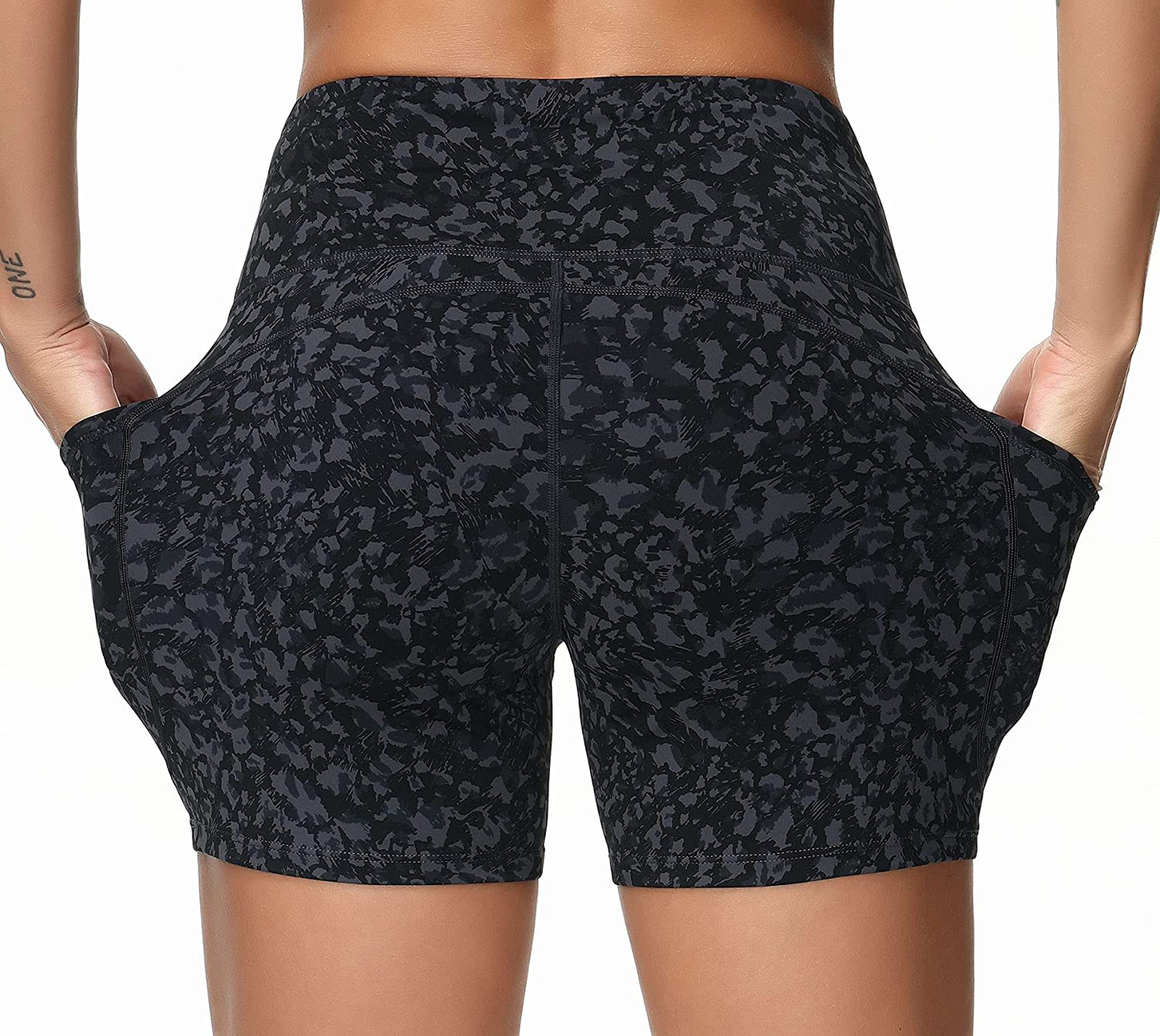 Dragon Fit High Waist Yoga Shorts for Women with 2 Side Pockets Tummy Control Running Home Workout Shorts Apparel & Accessories > Clothing > Shorts Kylie Max